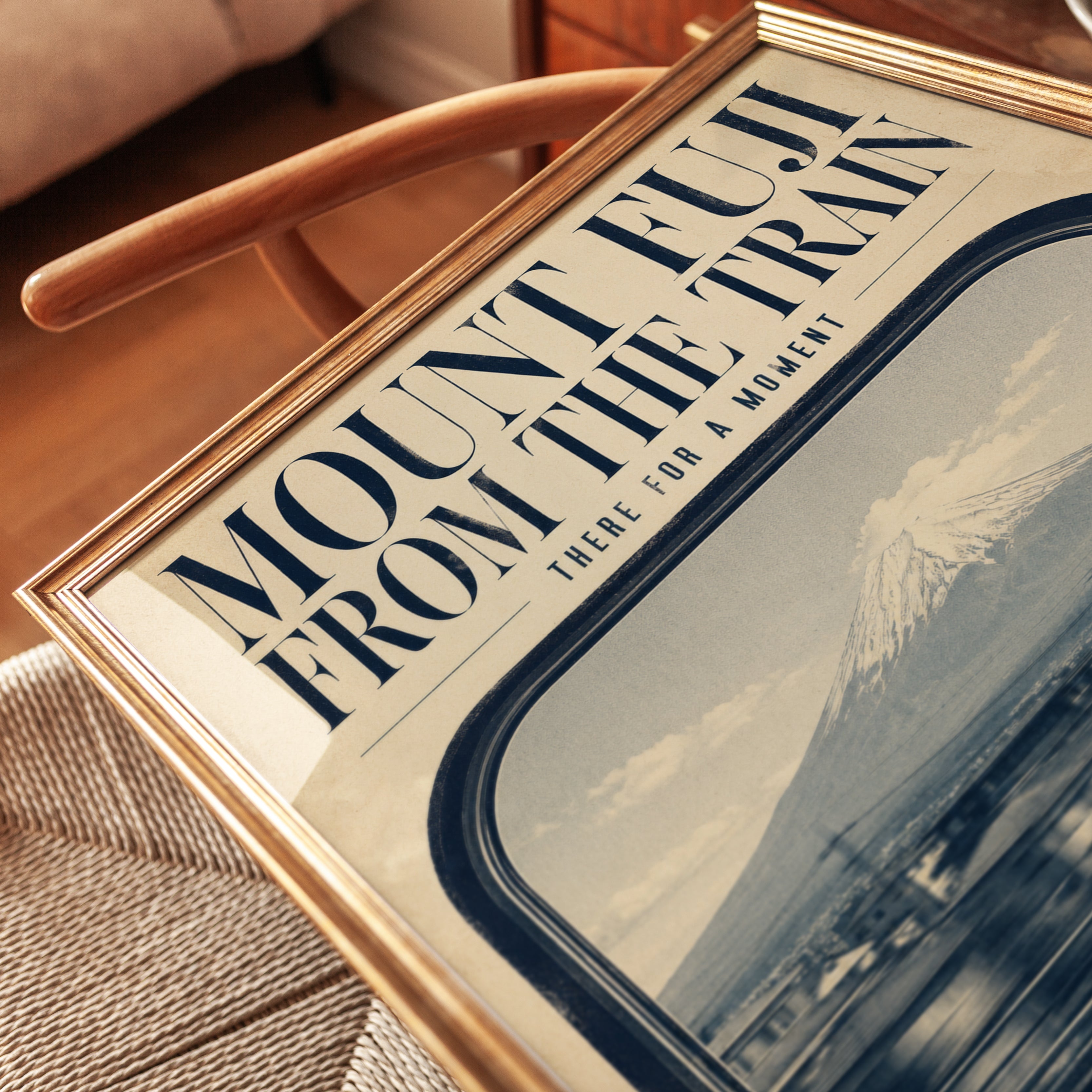 Mount Fuji Poster – Japan Travel Print - detail