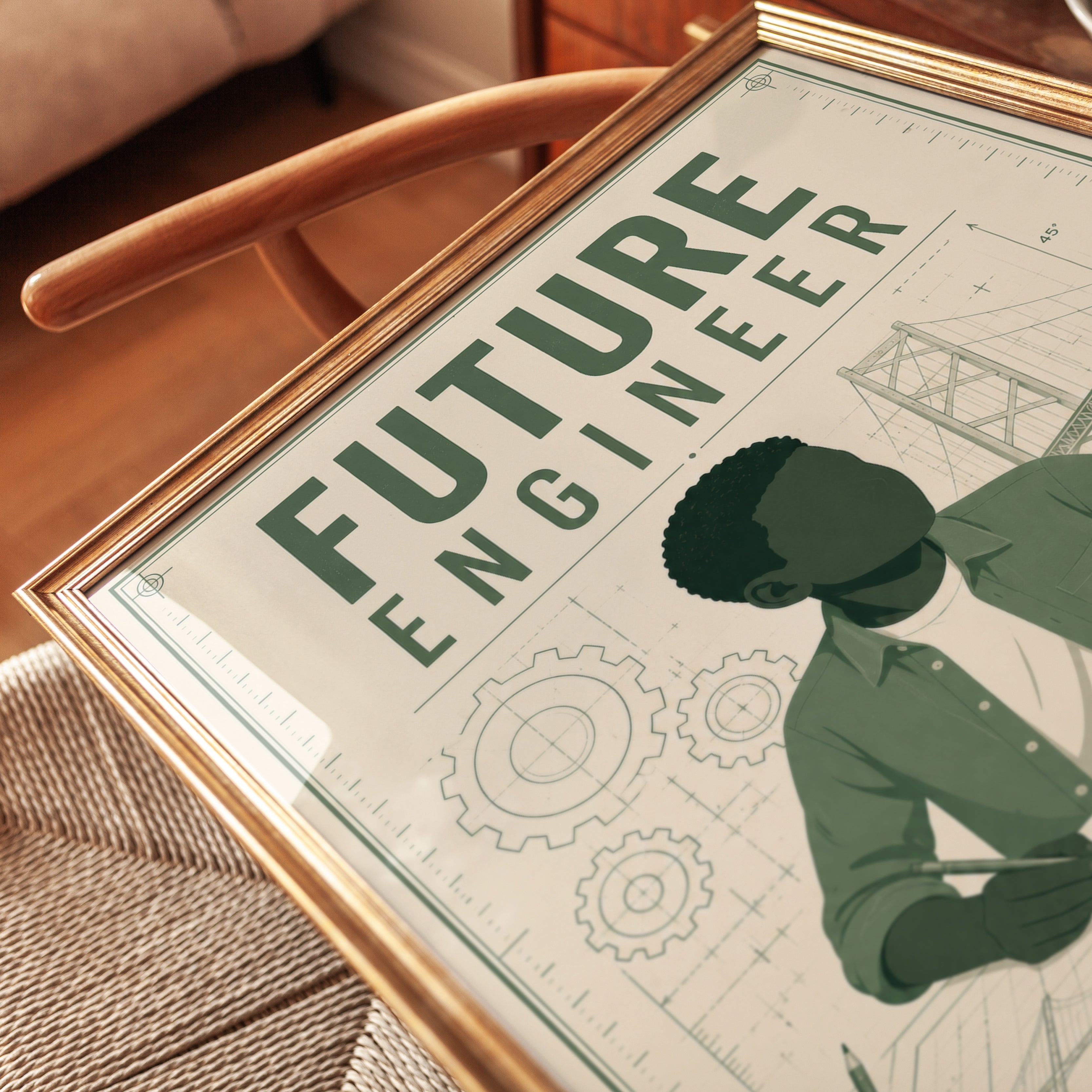 Engineer Wall Art – Future Engineer Print - detail