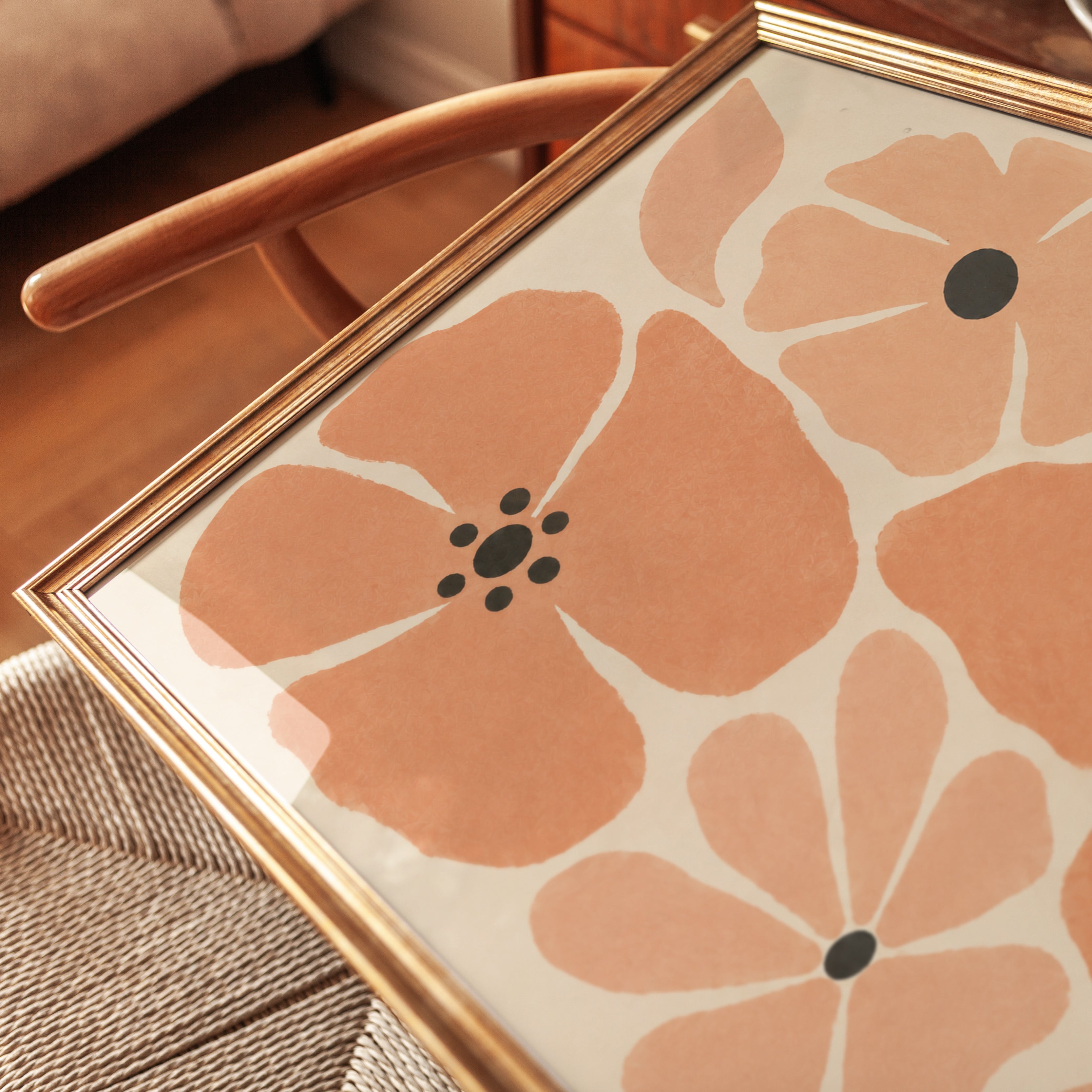 Minimalist Floral Print - detail