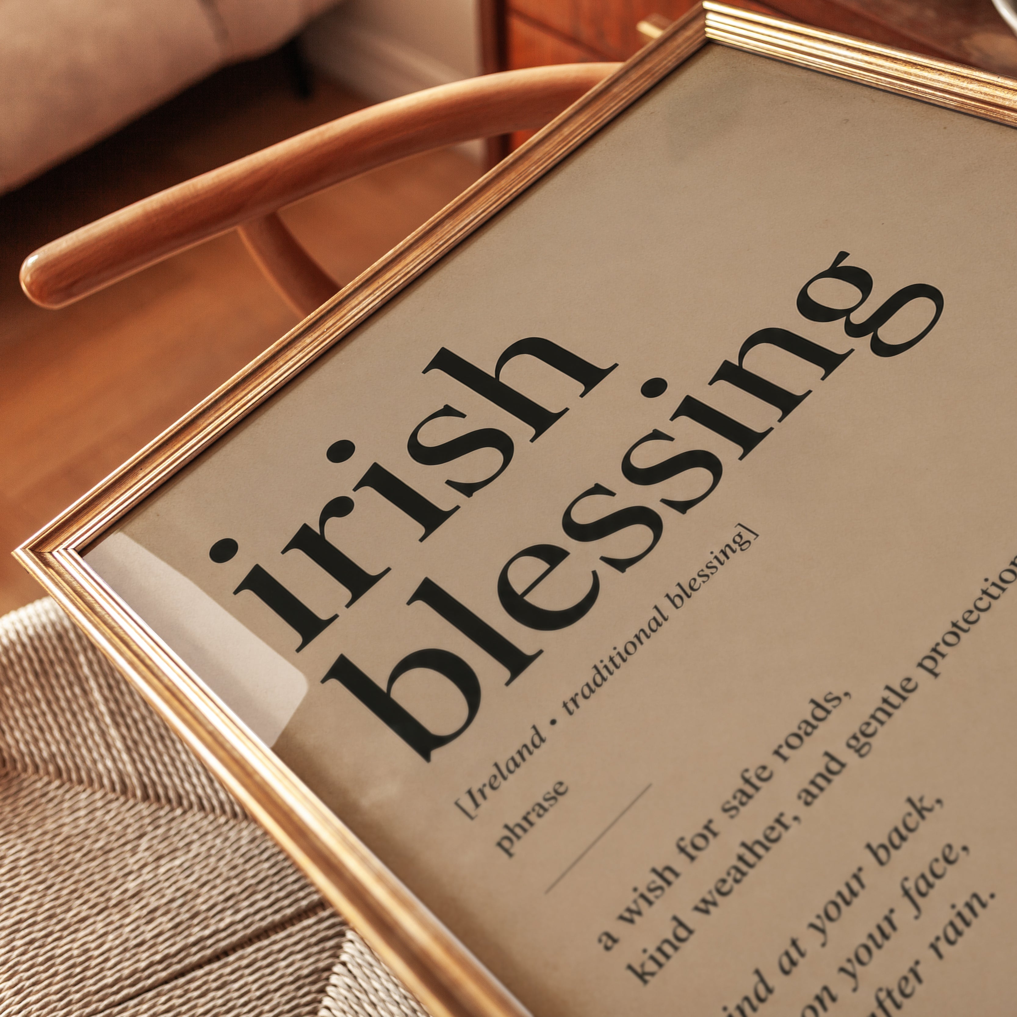 Irish Blessing Print - detail