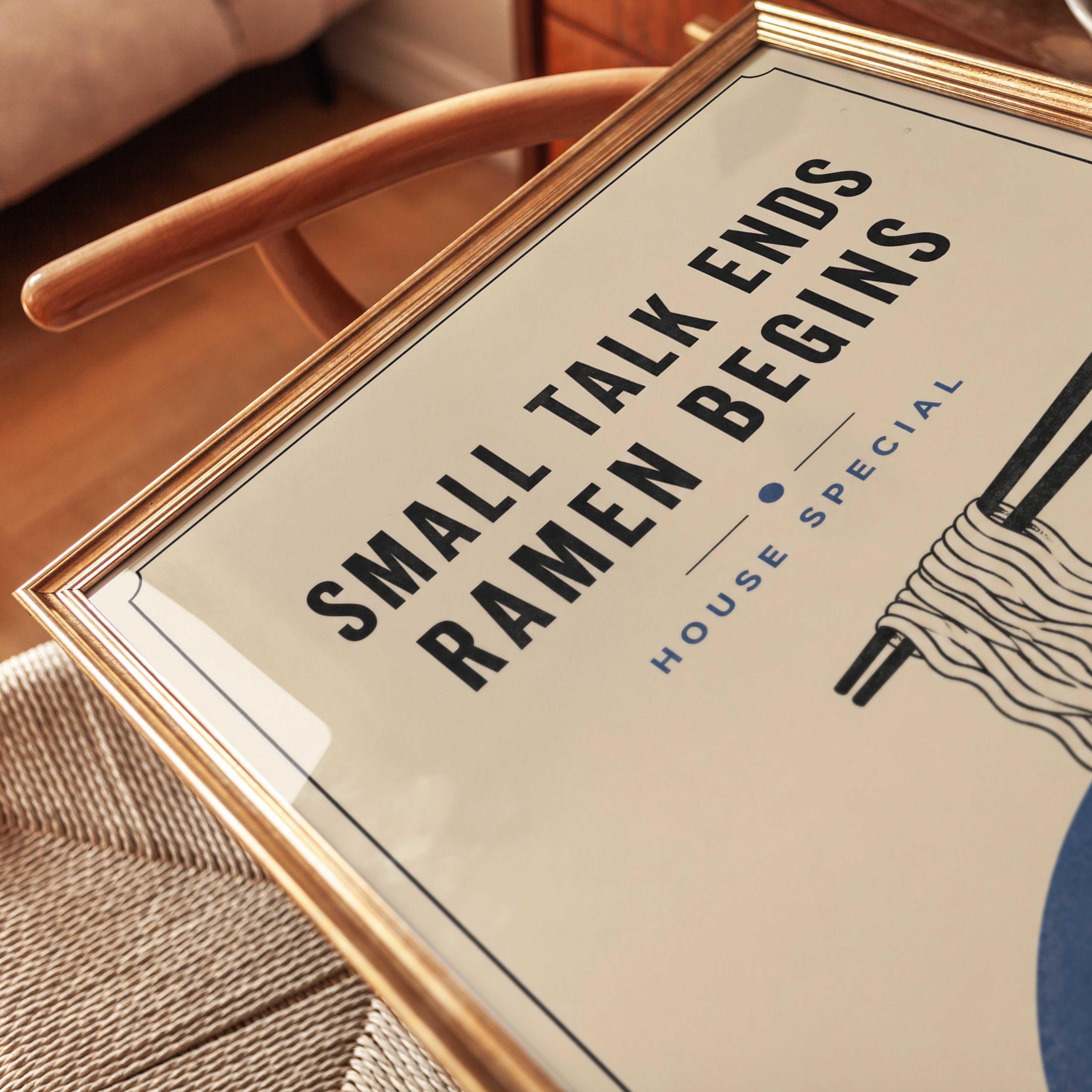 Ramen Wall Art – Funny Kitchen Print - detail
