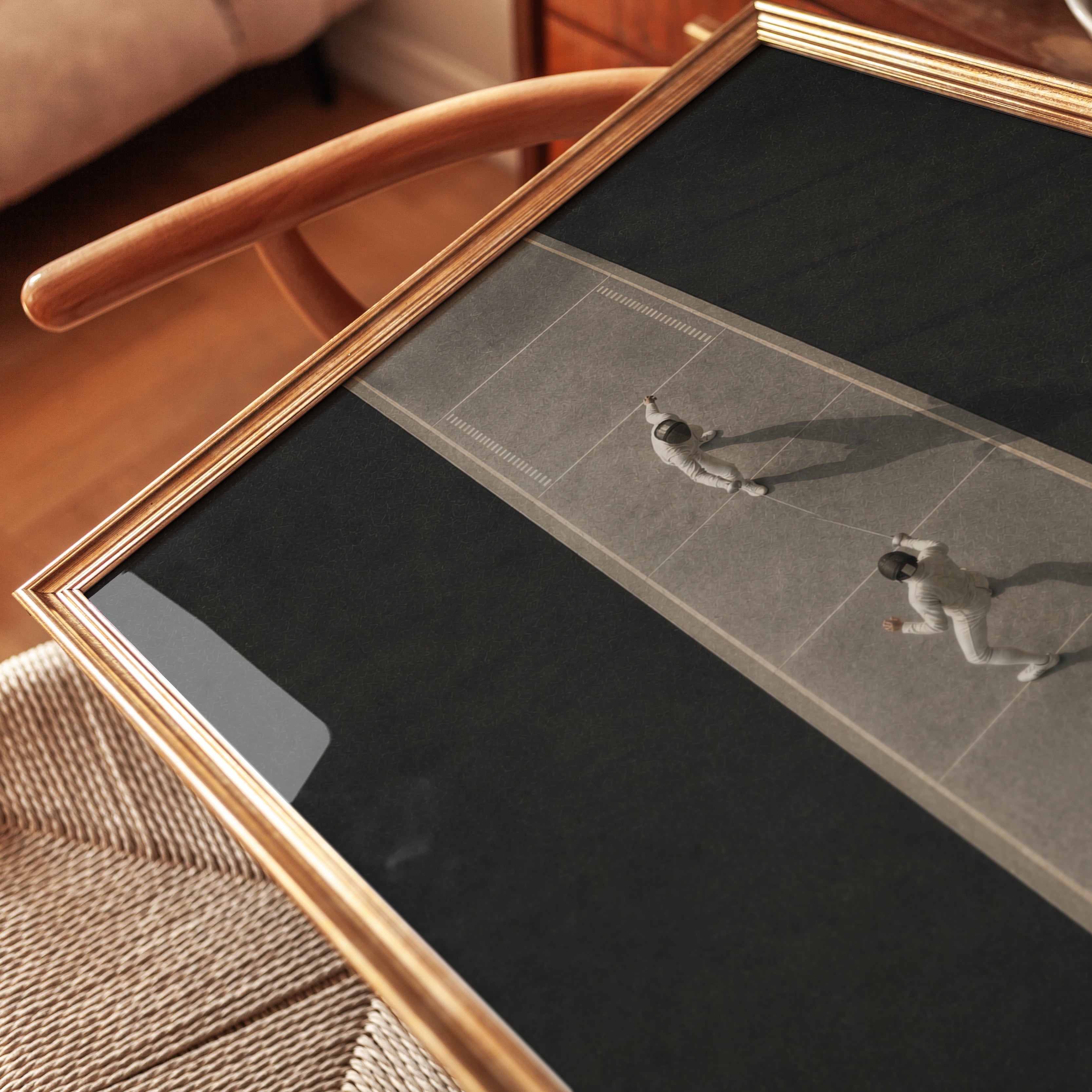 Fencing Wall Art – En Garde Print - detail