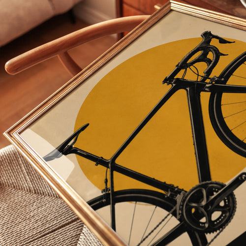 Bicycle Wall Art – Cycling Print - detail