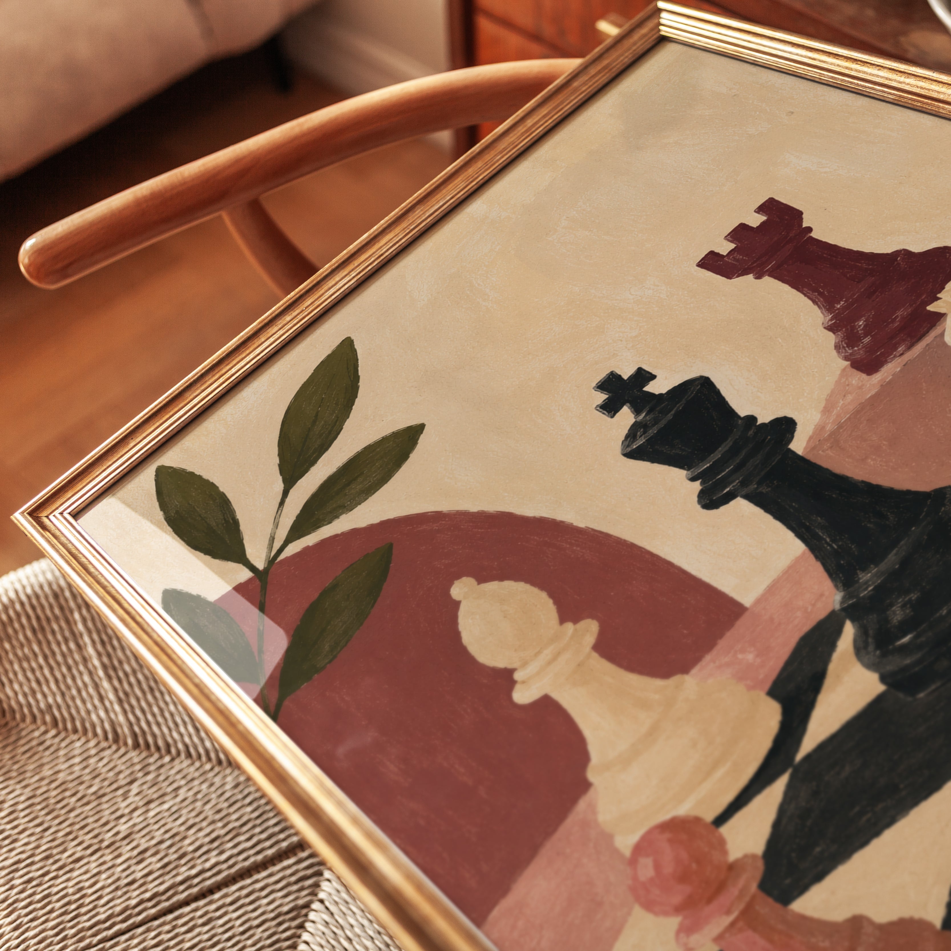 Chess Wall Art – Still Life Print - detail
