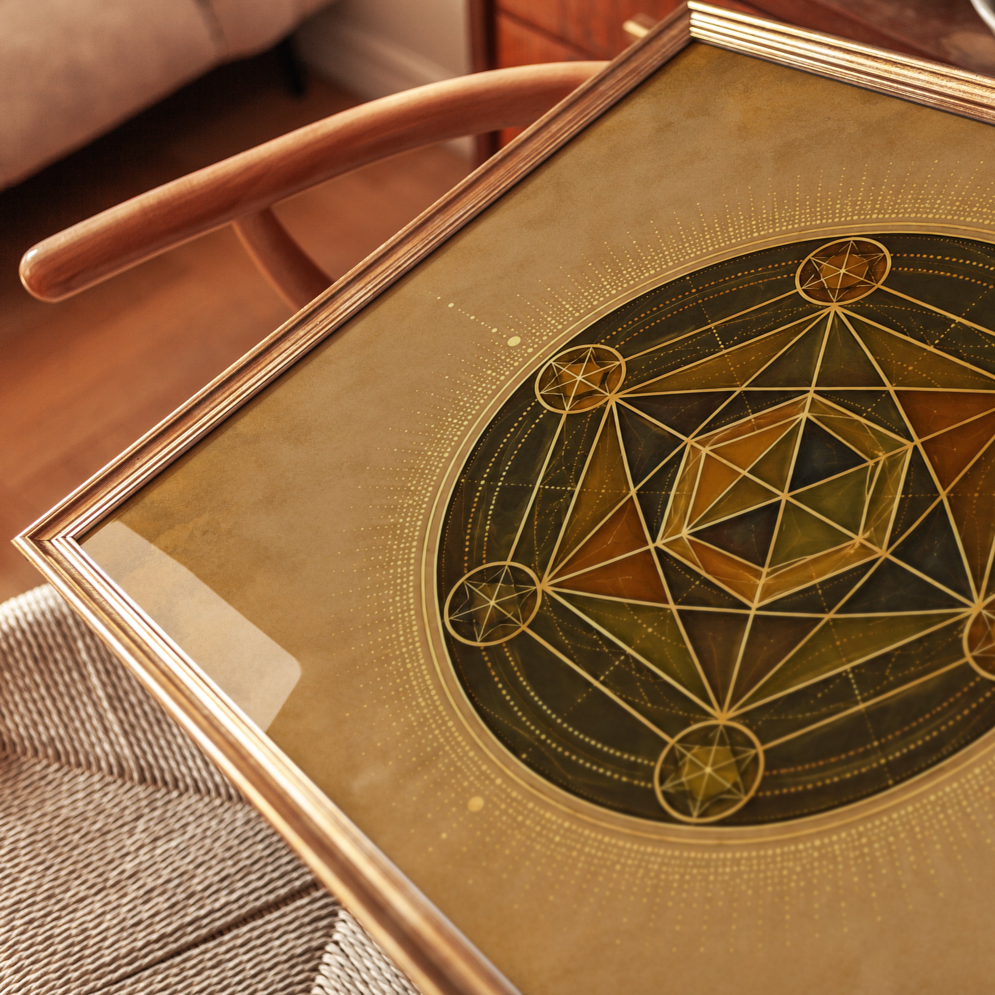 Metatron's Cube Art Print - detail