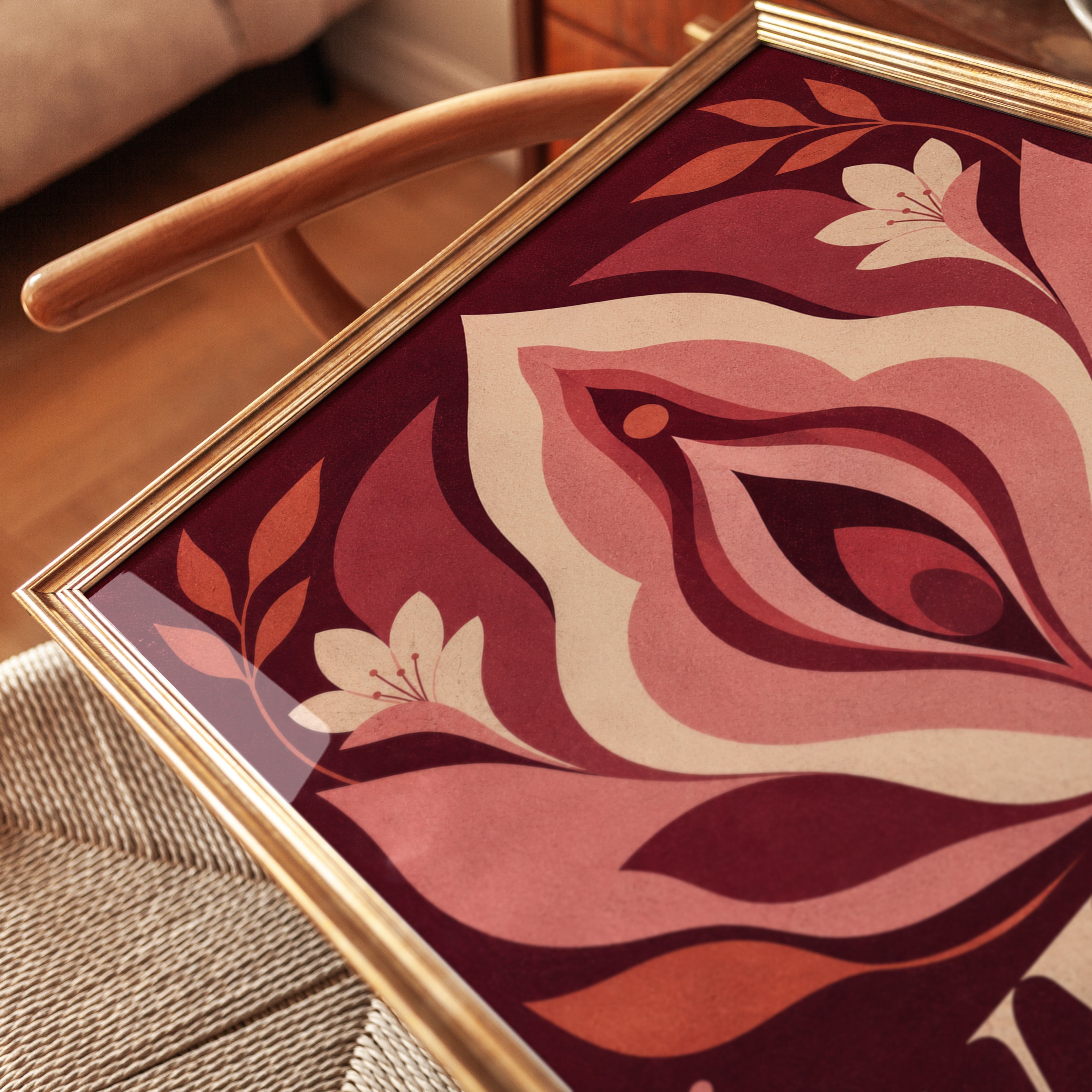 Feminist Wall Art – Feminine Empowerment Print - detail