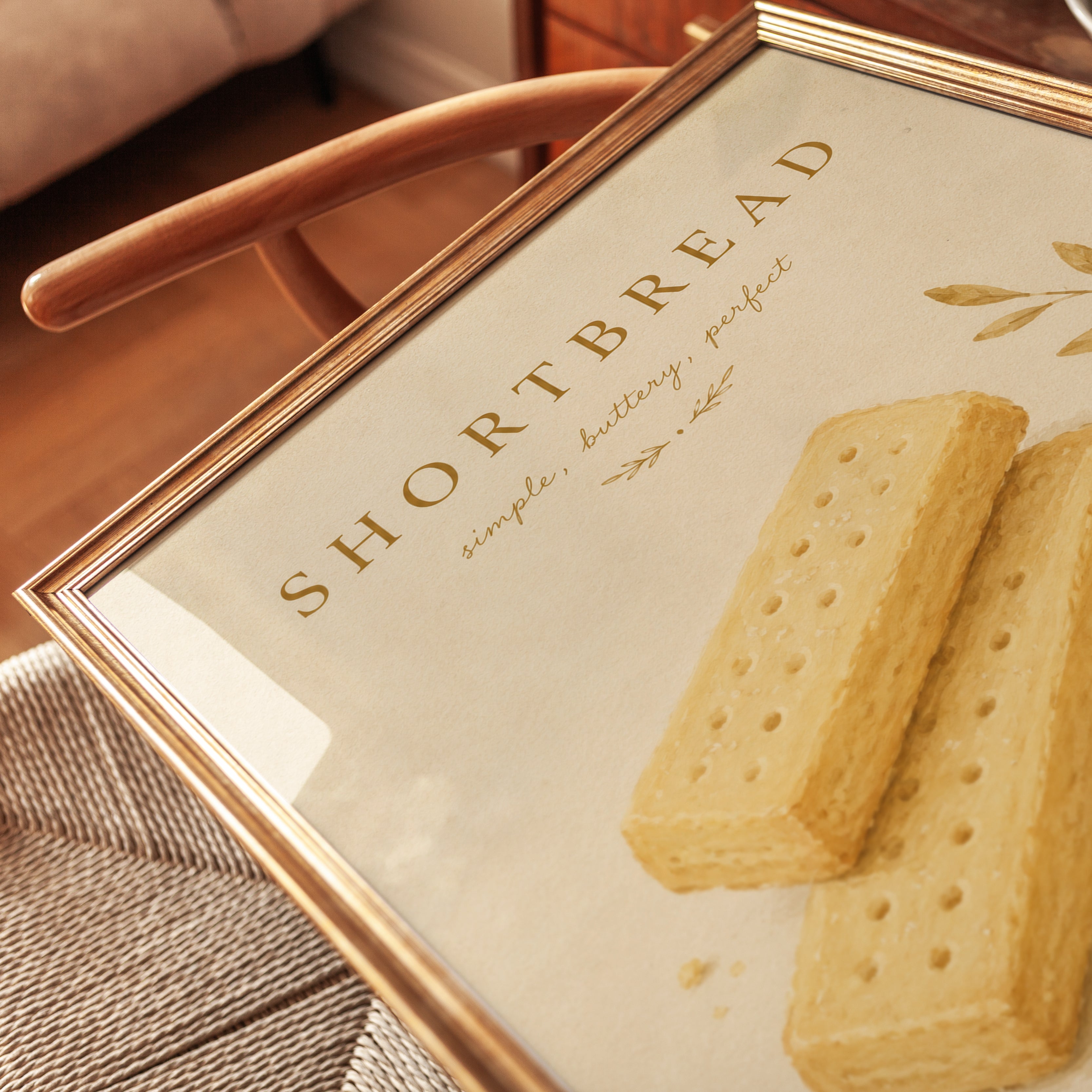 Kitchen Wall Art – Shortbread Print - detail