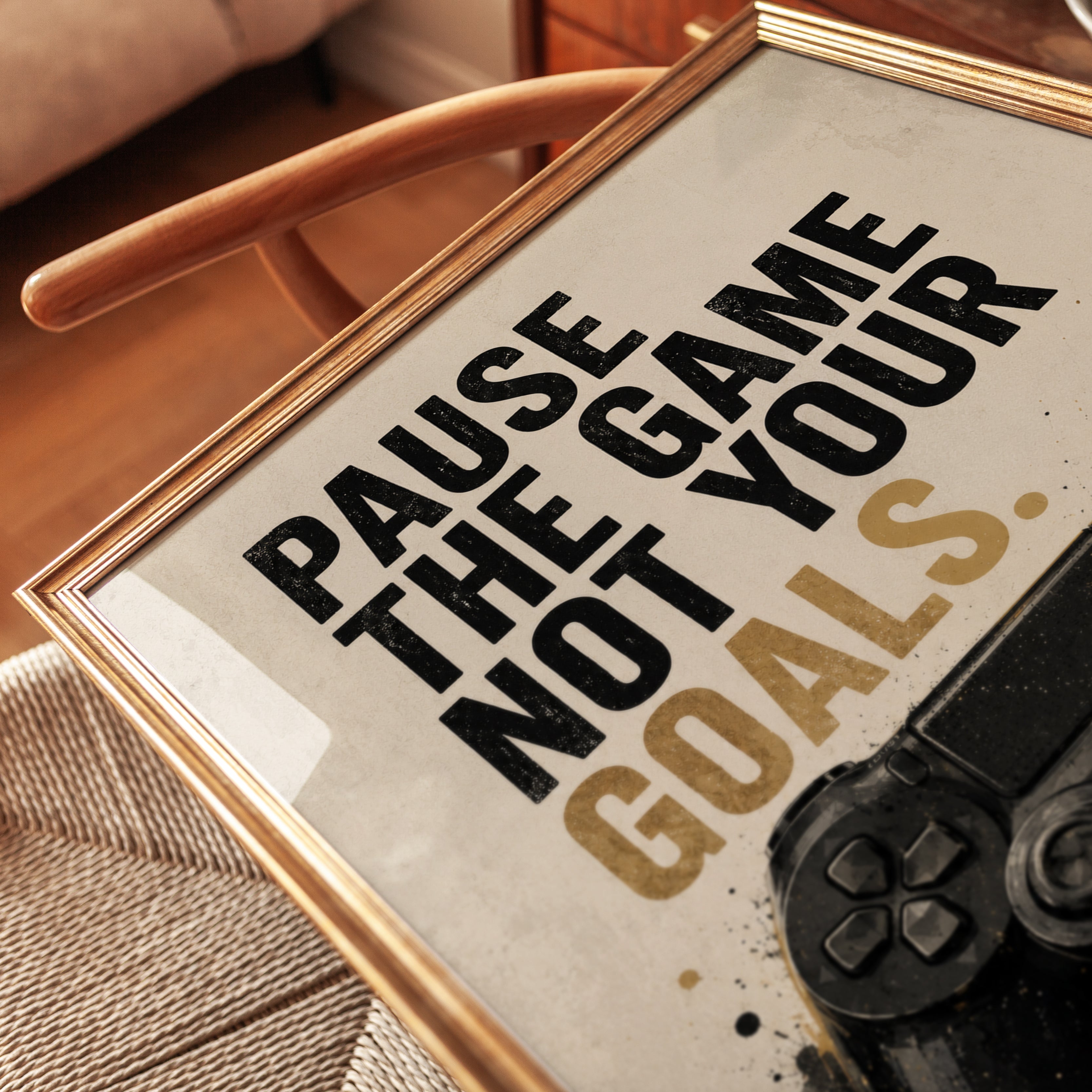 Gaming Motivational Poster – Gamer Wall Art - detail