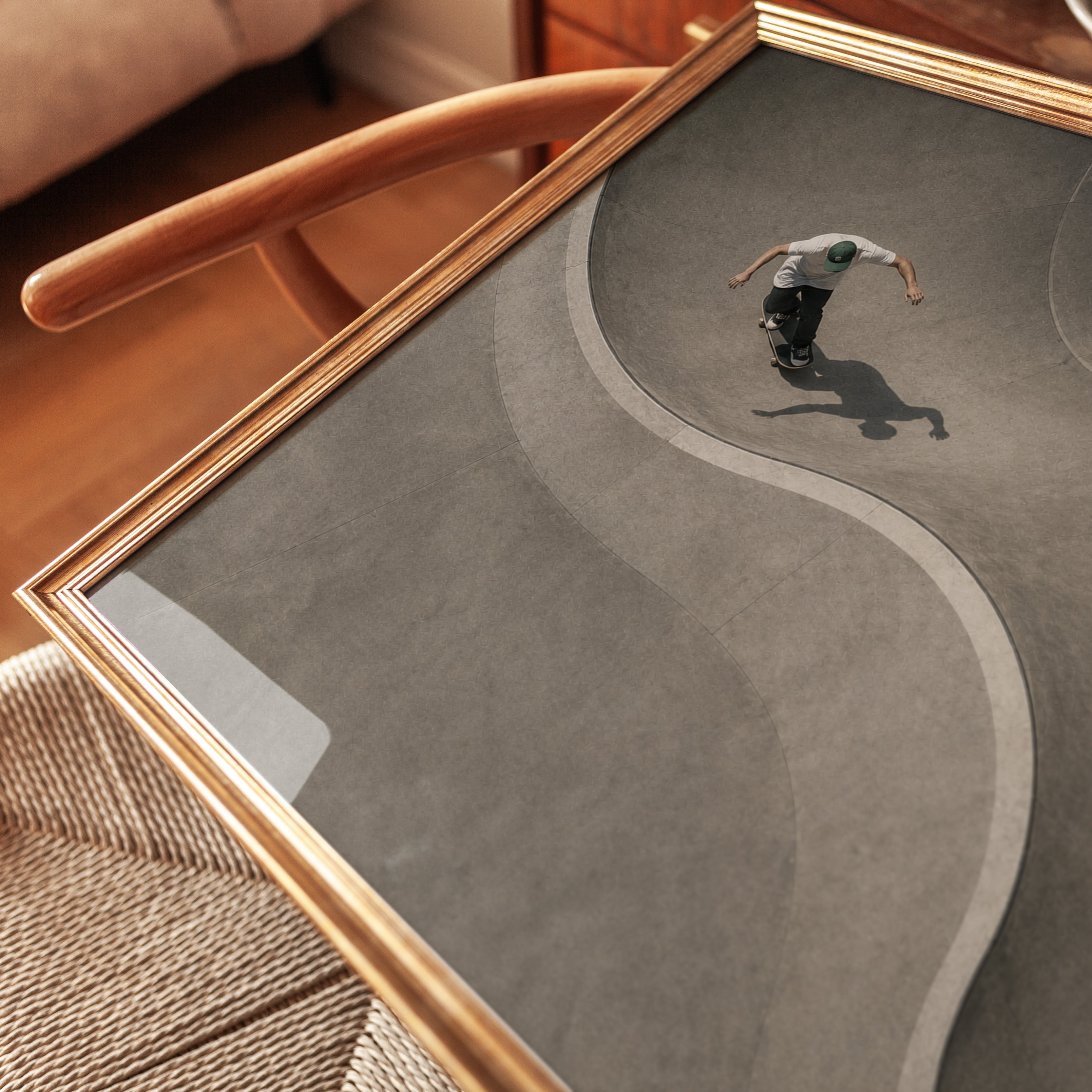 Skate Park Wall Art – Skateboarding Print - detail