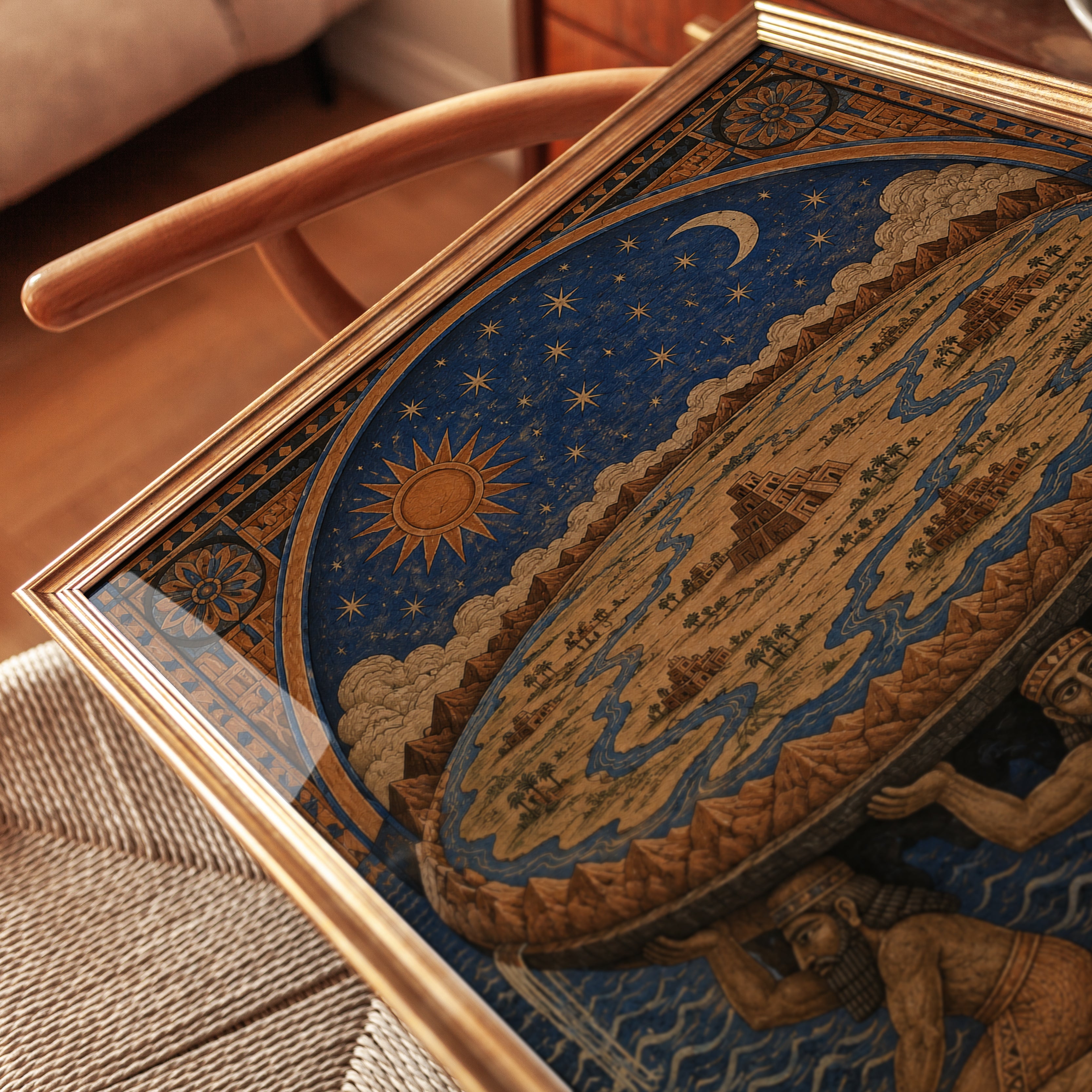 Ancient Cosmology Art Print - detail
