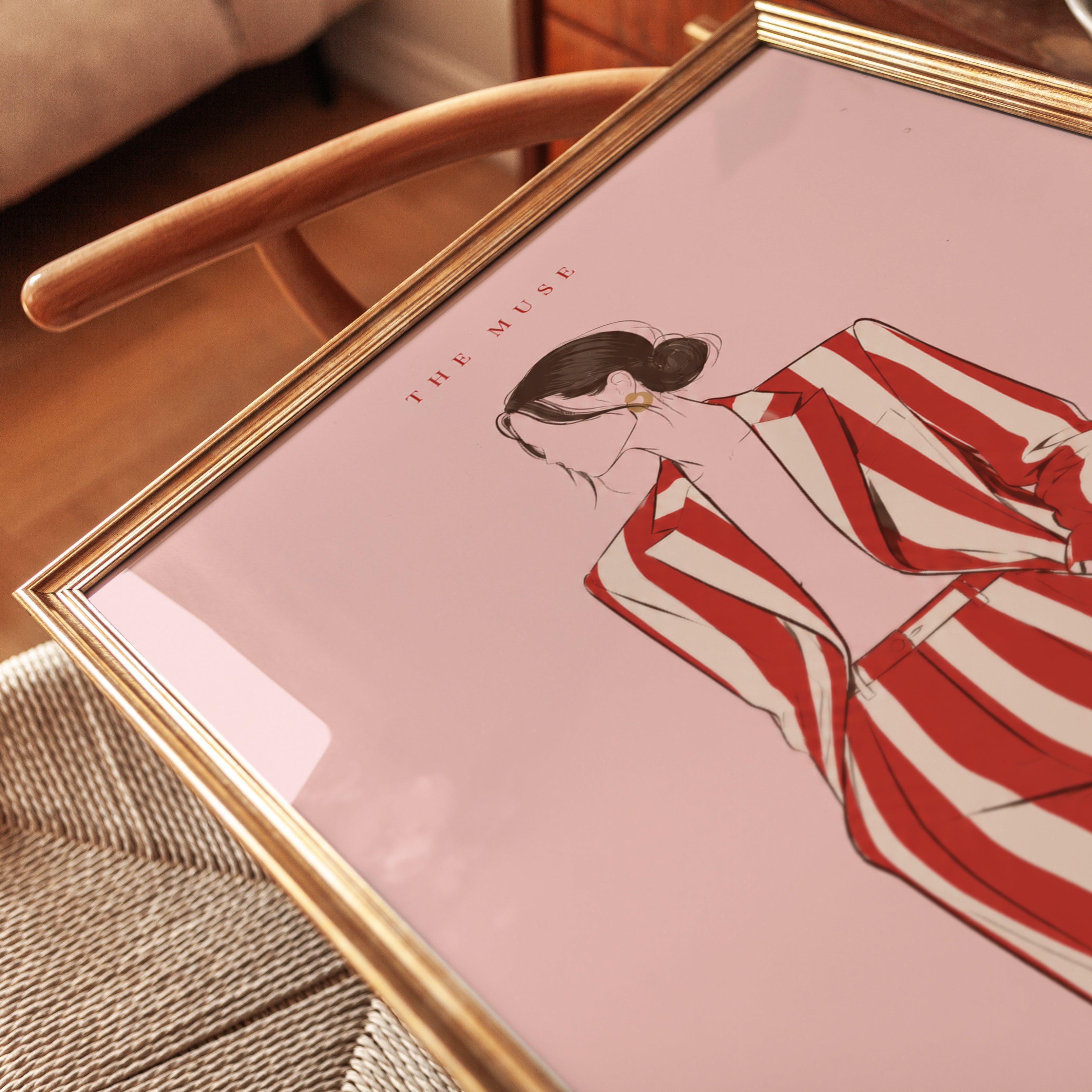 Fashion Illustration Print – Fashion Wall Art - detail