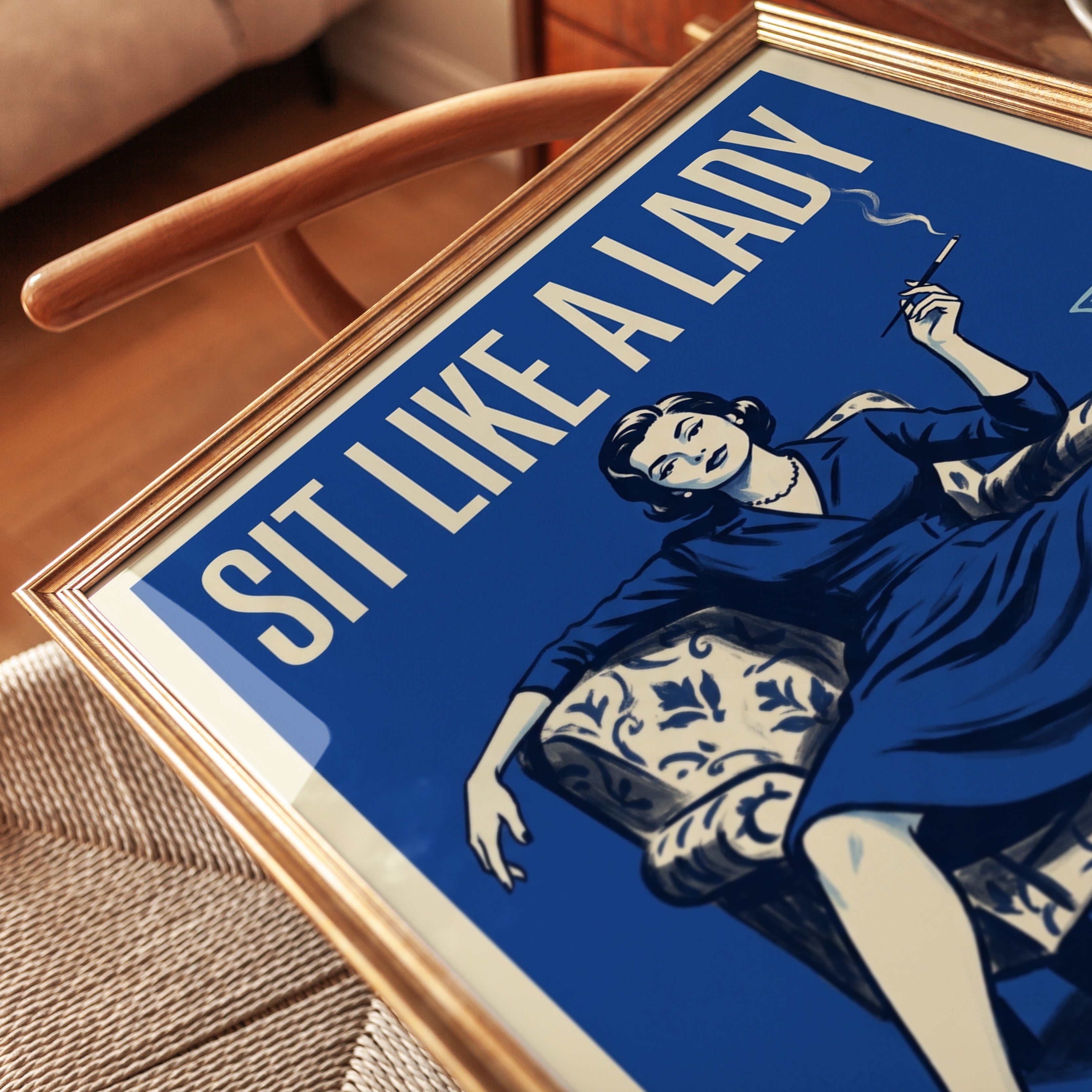 Vintage Cigarette Poster - detail