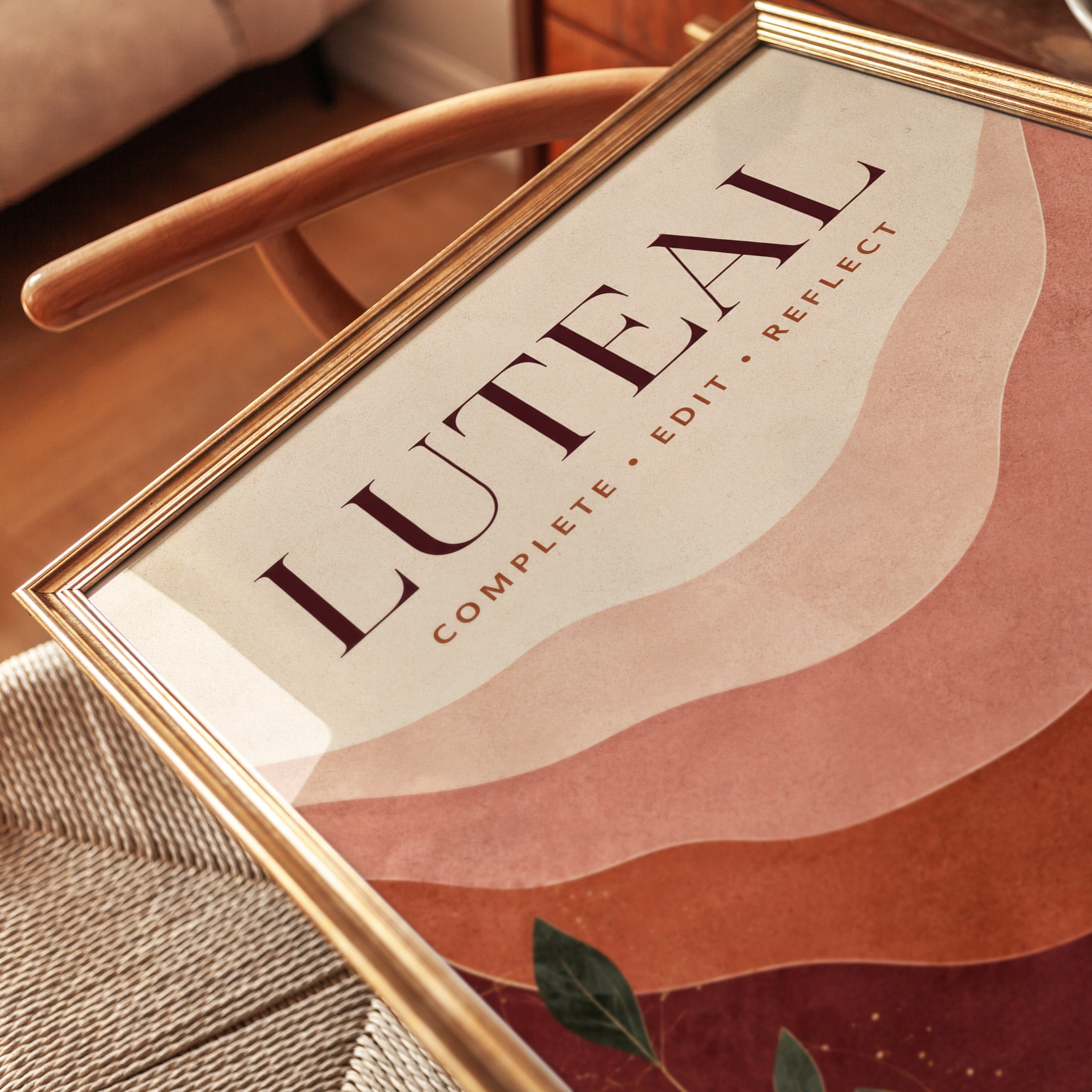 Motivational Wall Art – Luteal Phase Print - detail