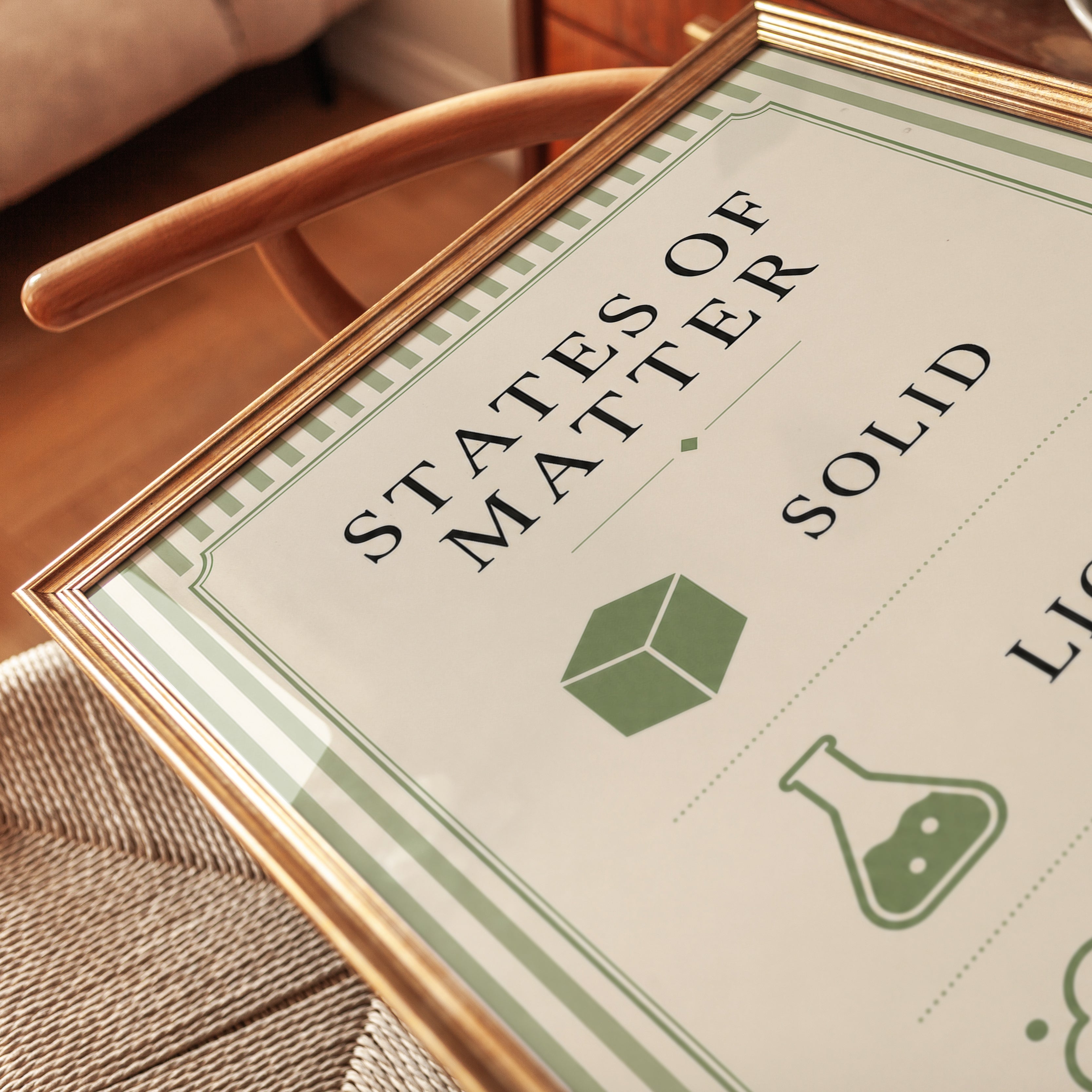 Science Classroom Poster – States of Matter Print - detail