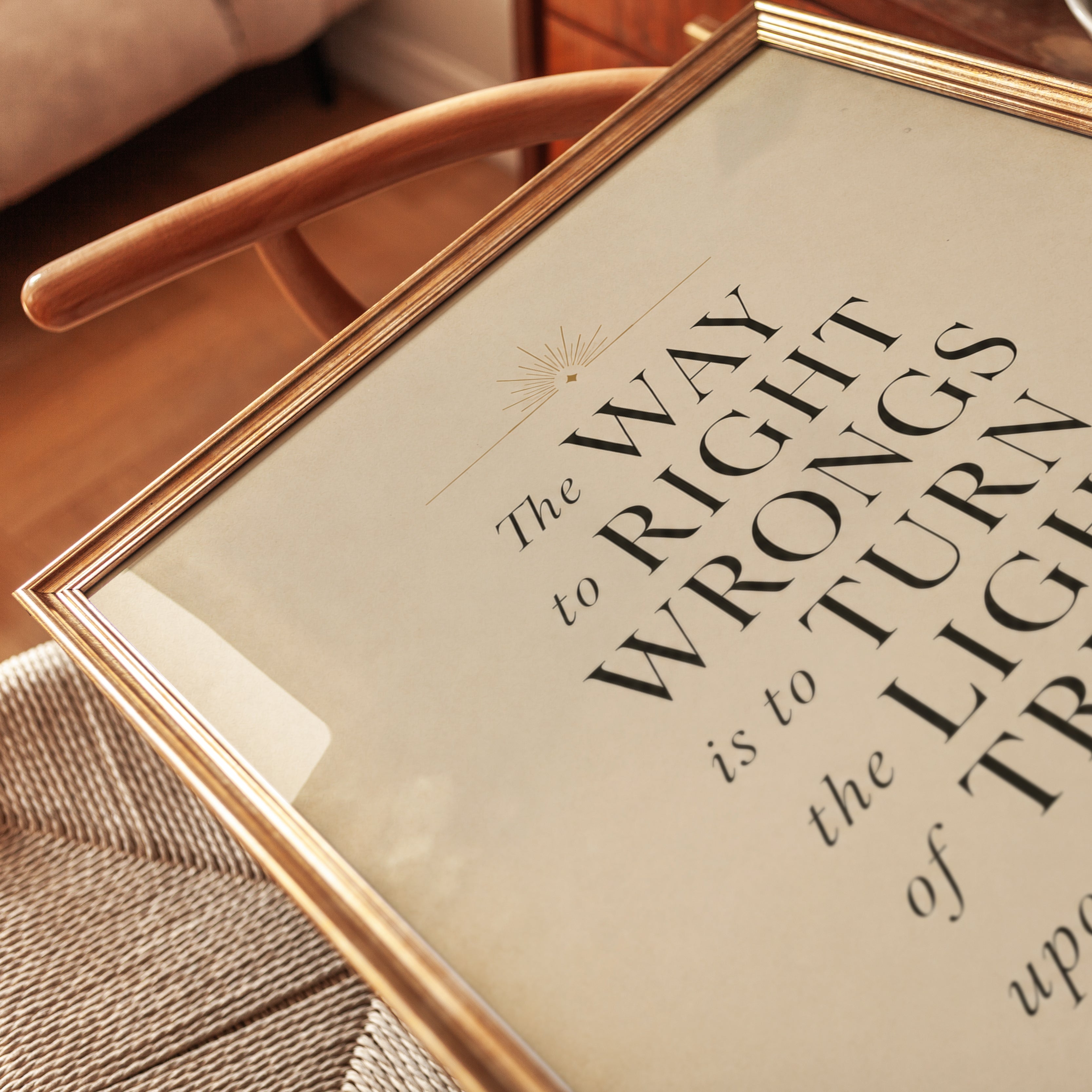 Motivational Quote Print – Inspirational Wall Art - detail