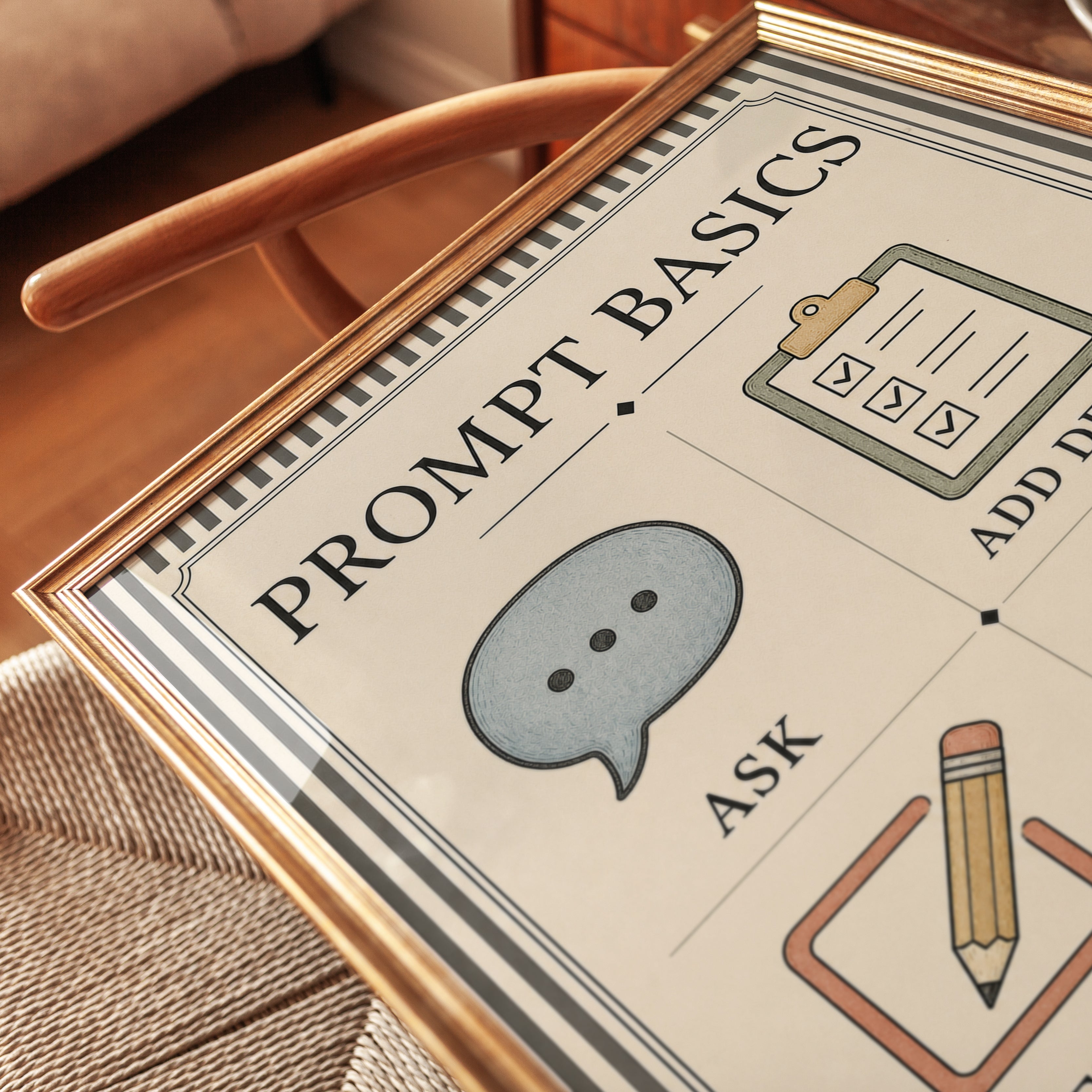 Writing Process Poster – Classroom Wall Art - detail