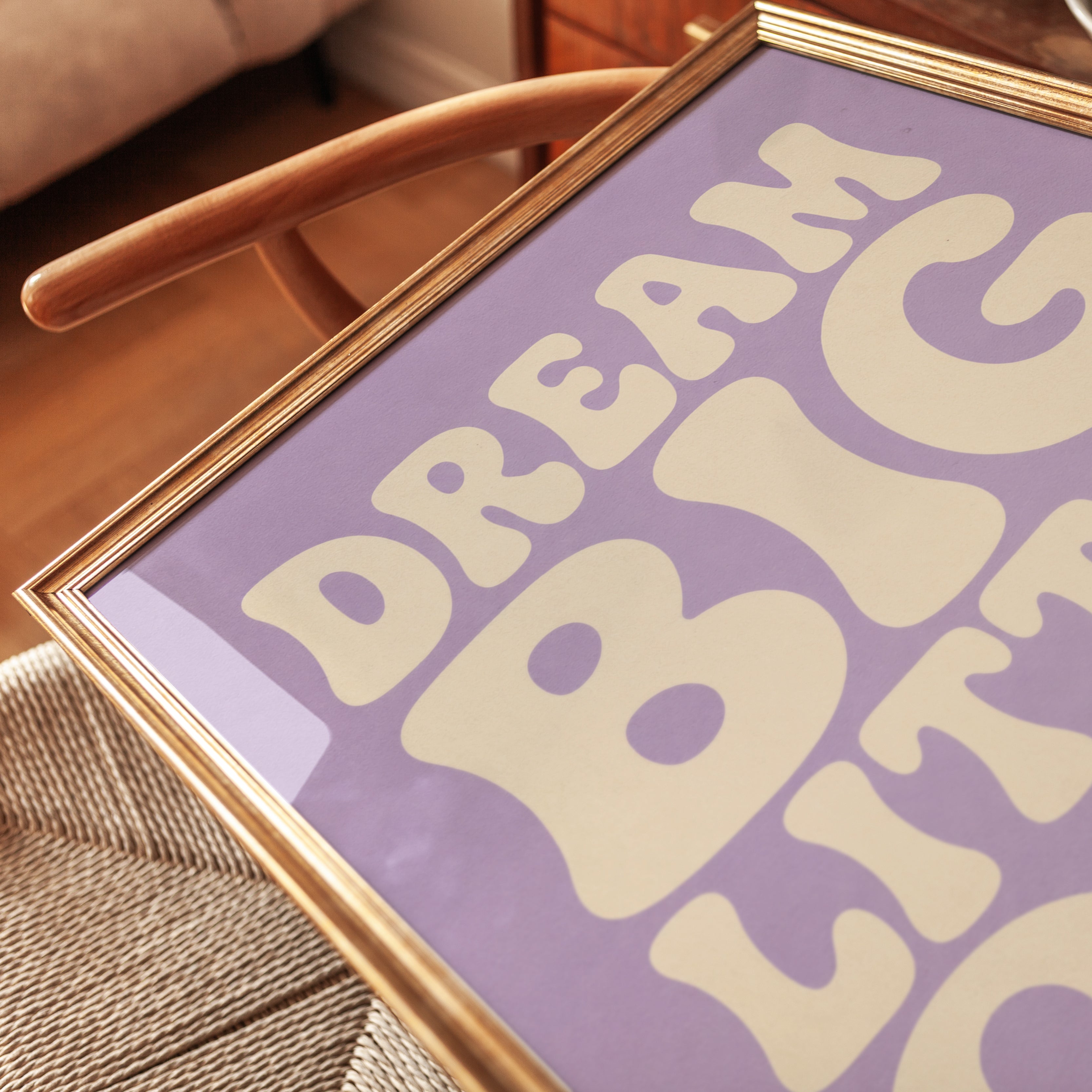 Nursery Wall Art: Dream Big Little One - detail