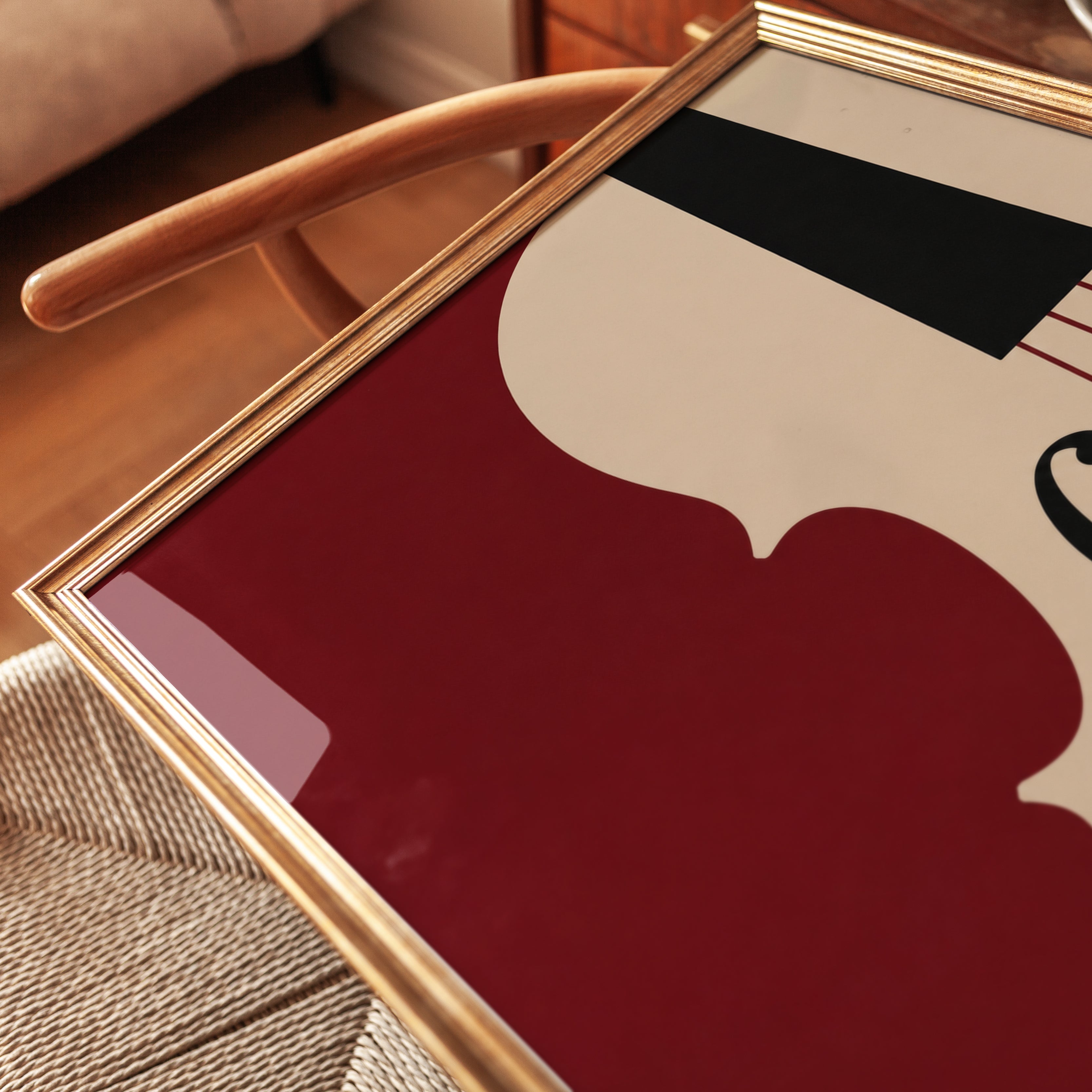 Violin Wall Art – Musical Instrument Print - detail