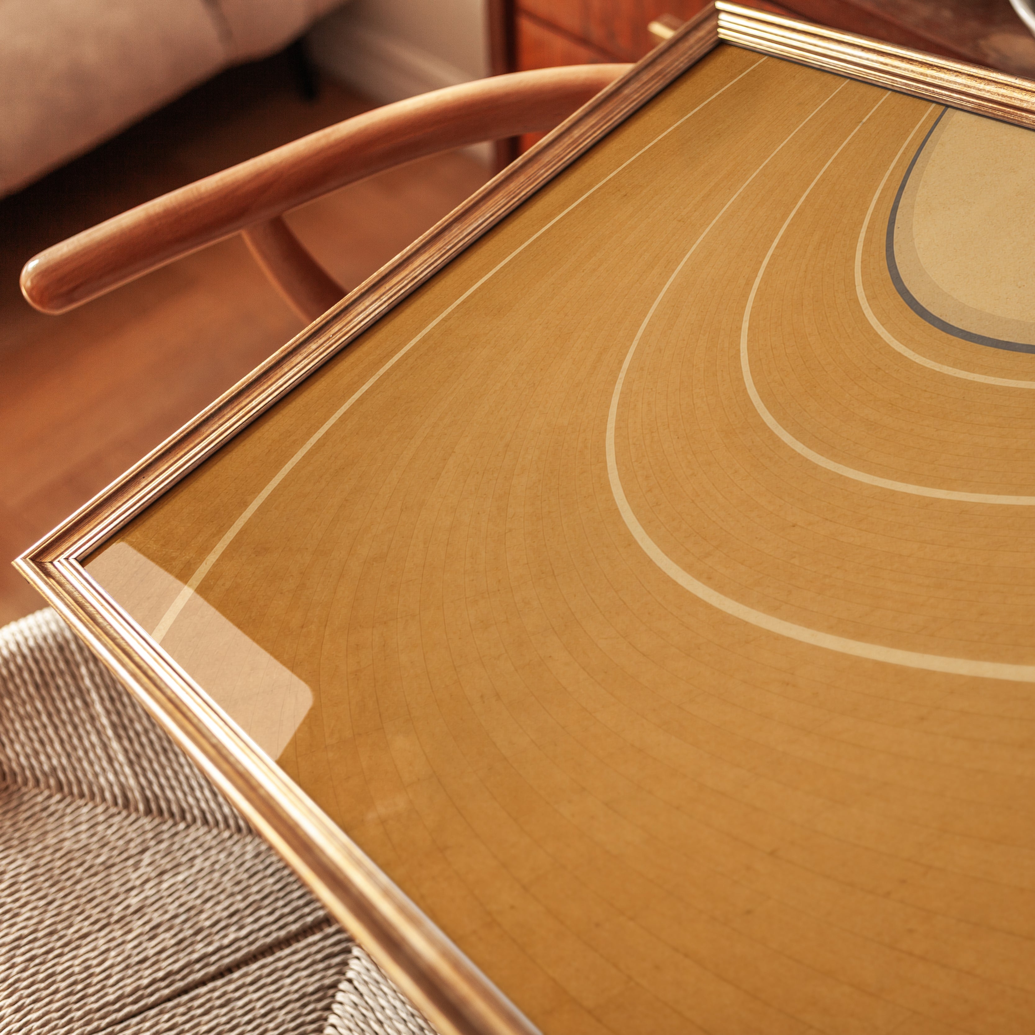 Geometric Abstract Wall Art - detail