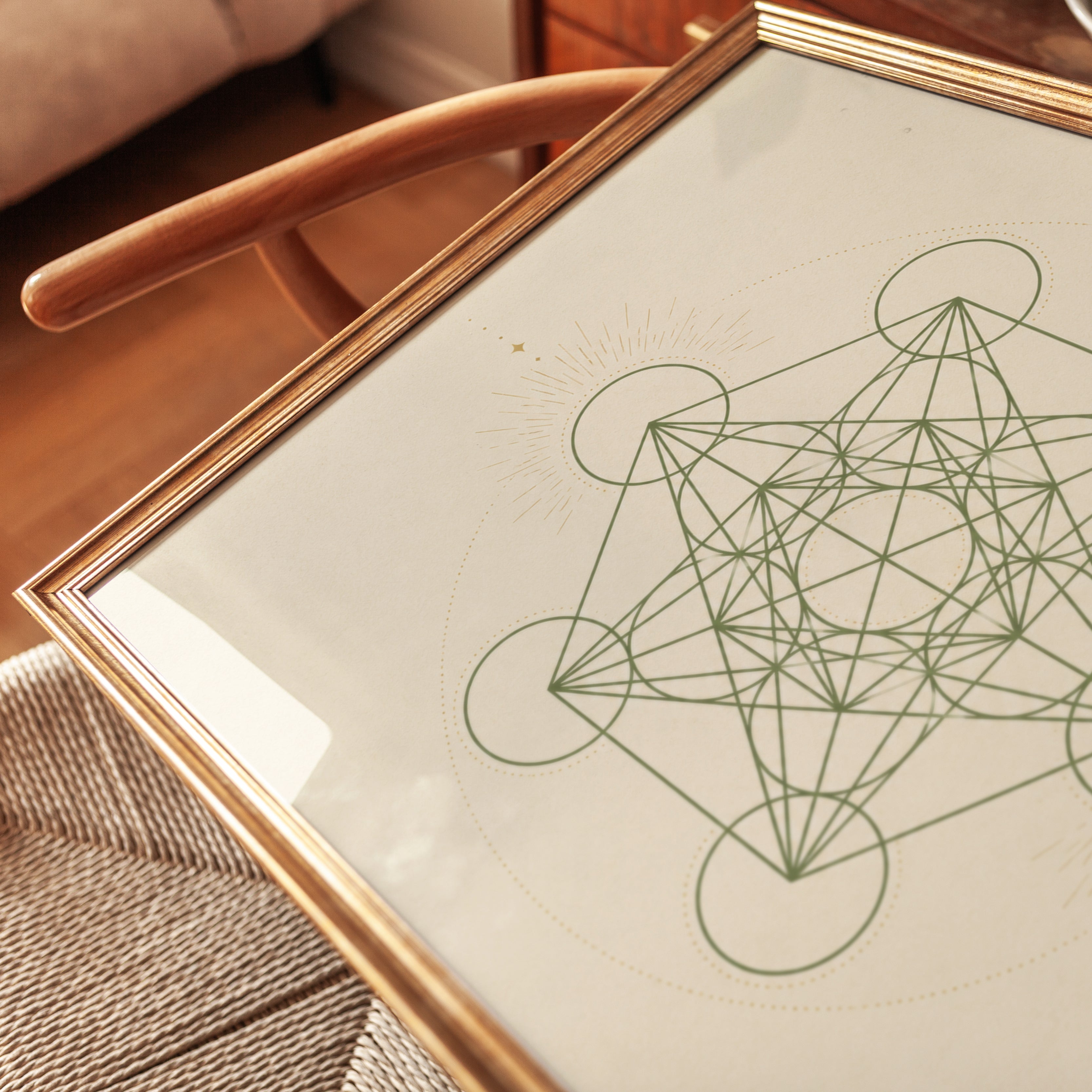 Metatron's Cube Print - detail