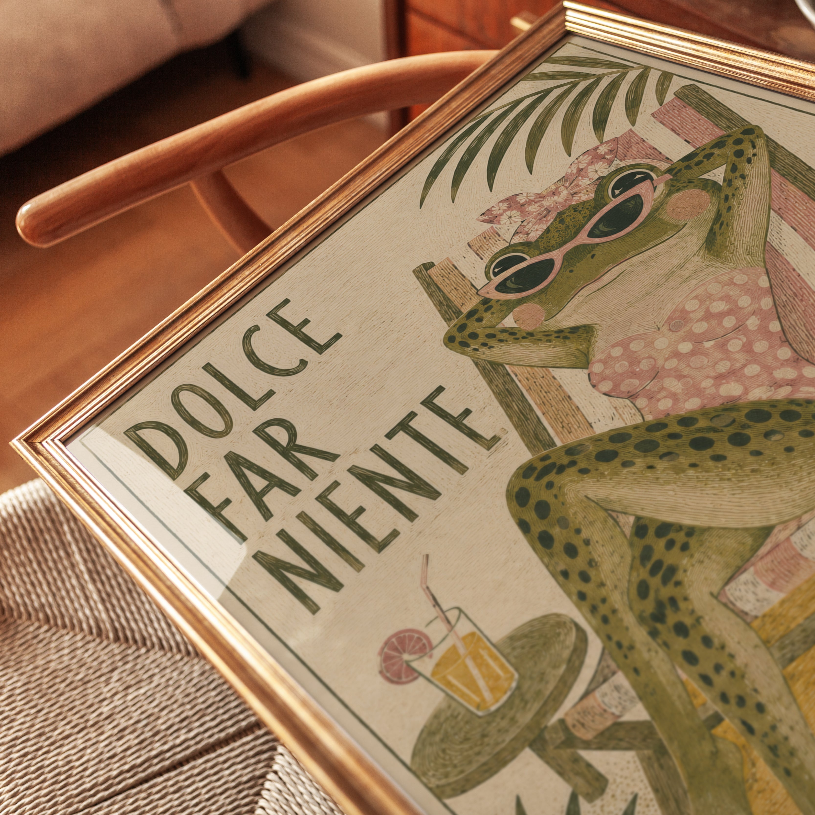 Frog Lounge Chair Print - detail