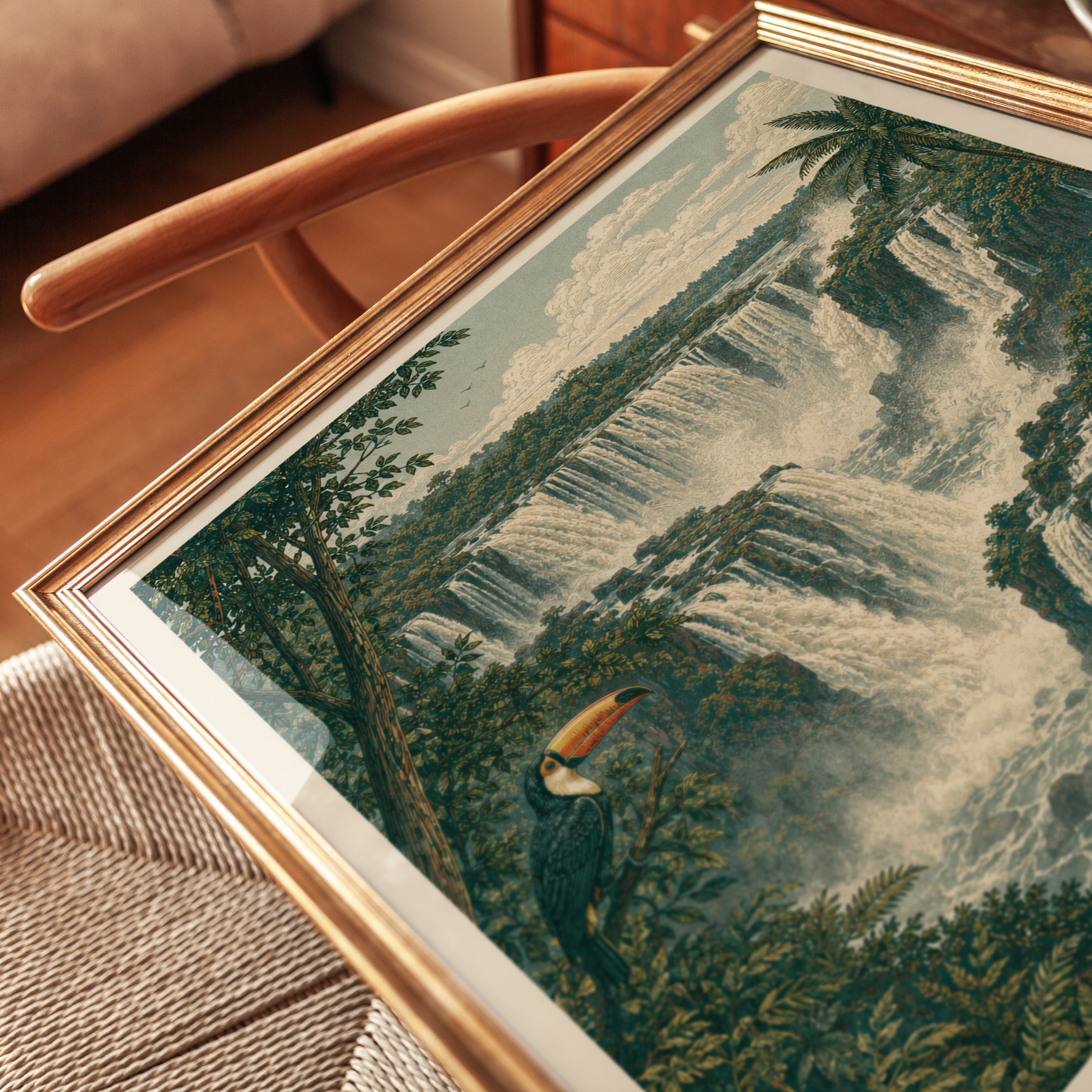 Iguazu Falls Poster – Argentina Travel Print - detail