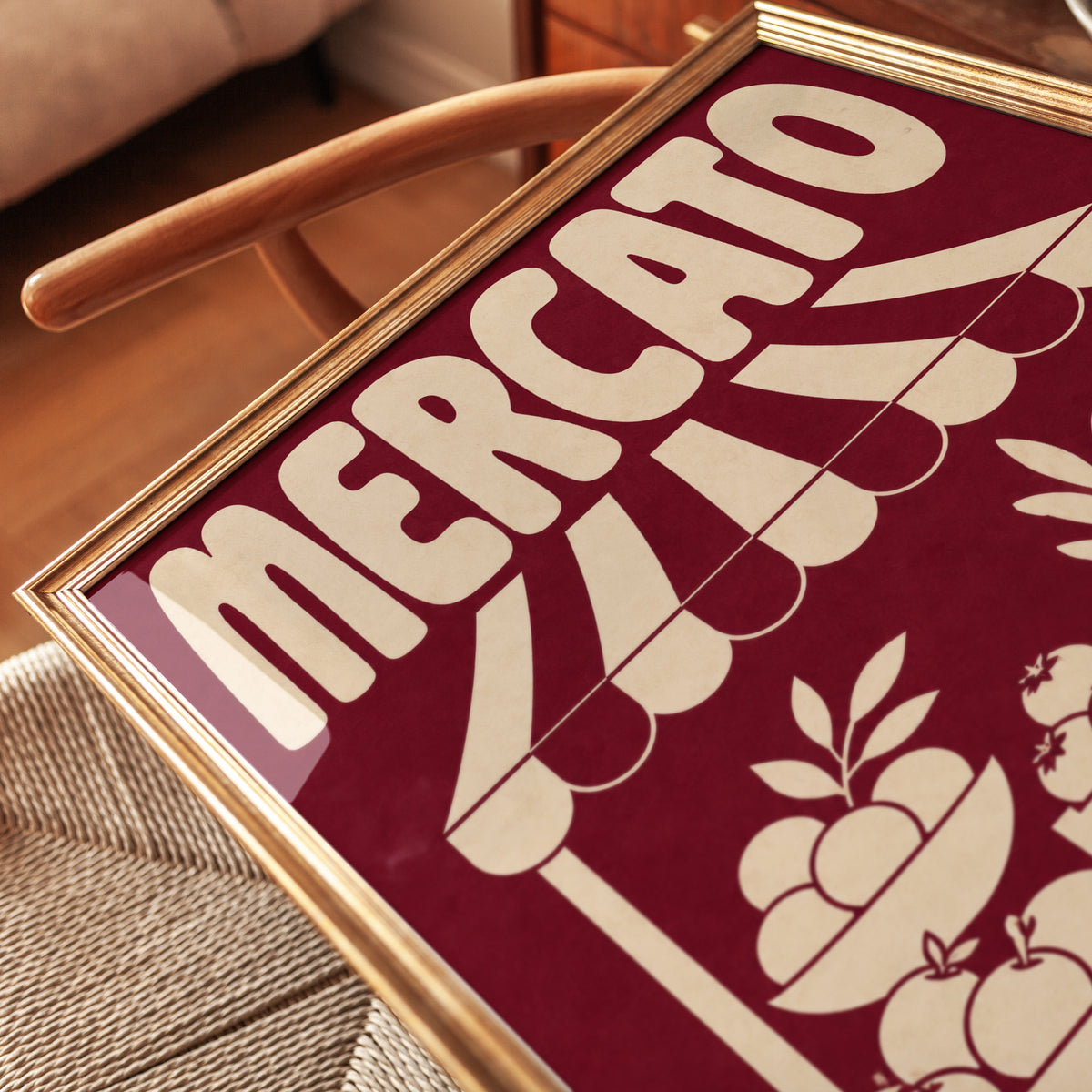 Mercato Market Stall Print - detail