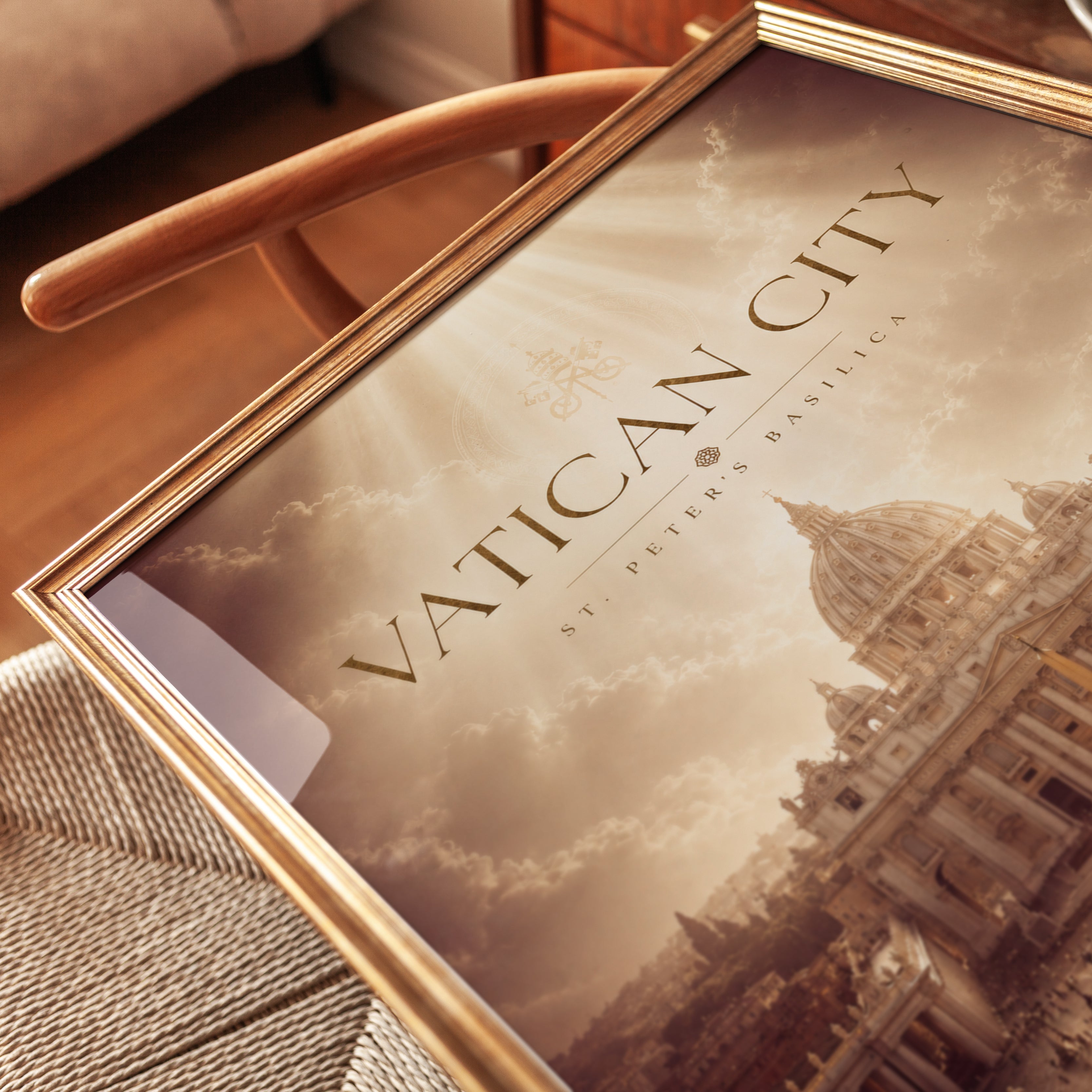 Vatican City Poster – St Peters Basilica Print - detail