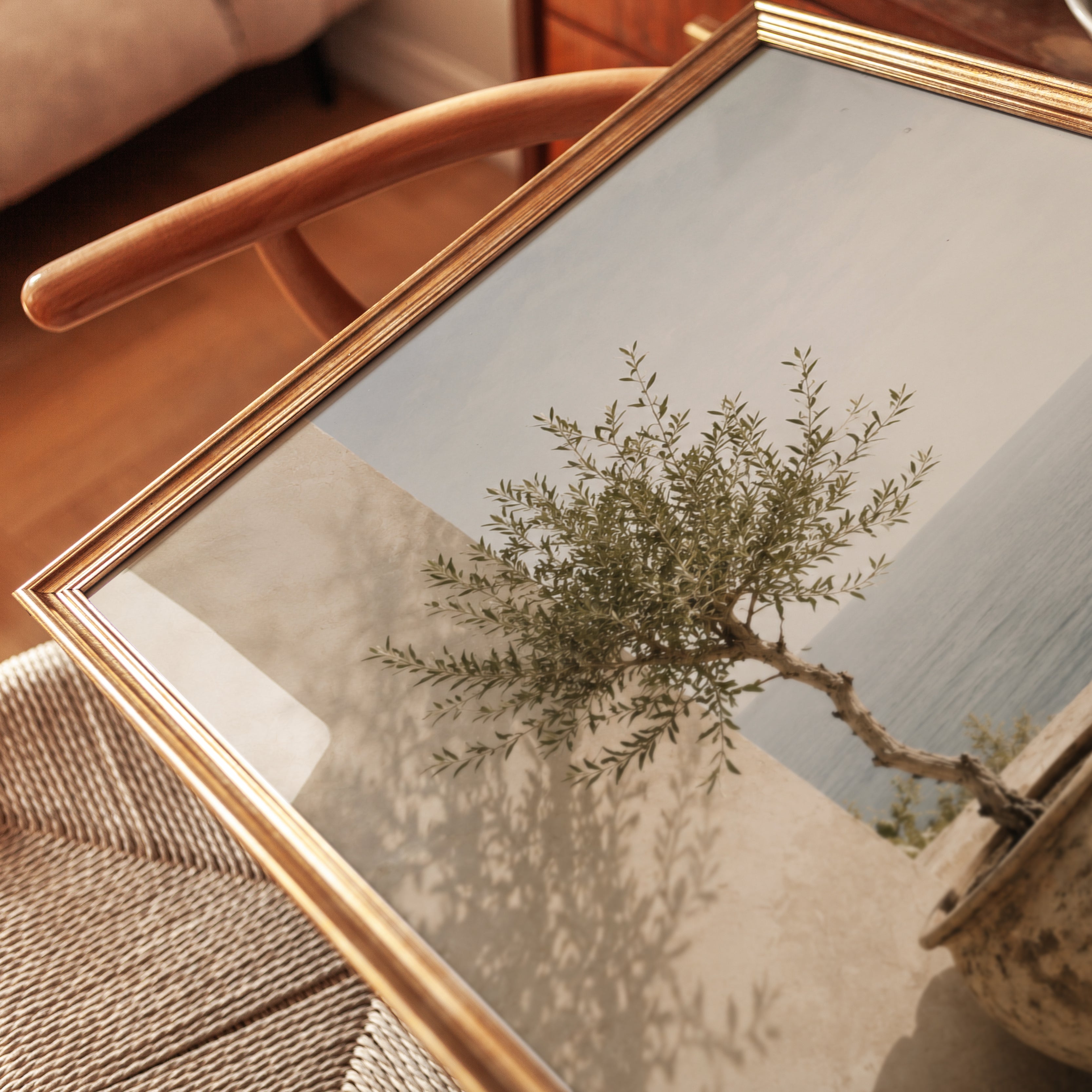 Mediterranean Olive Tree Print - detail