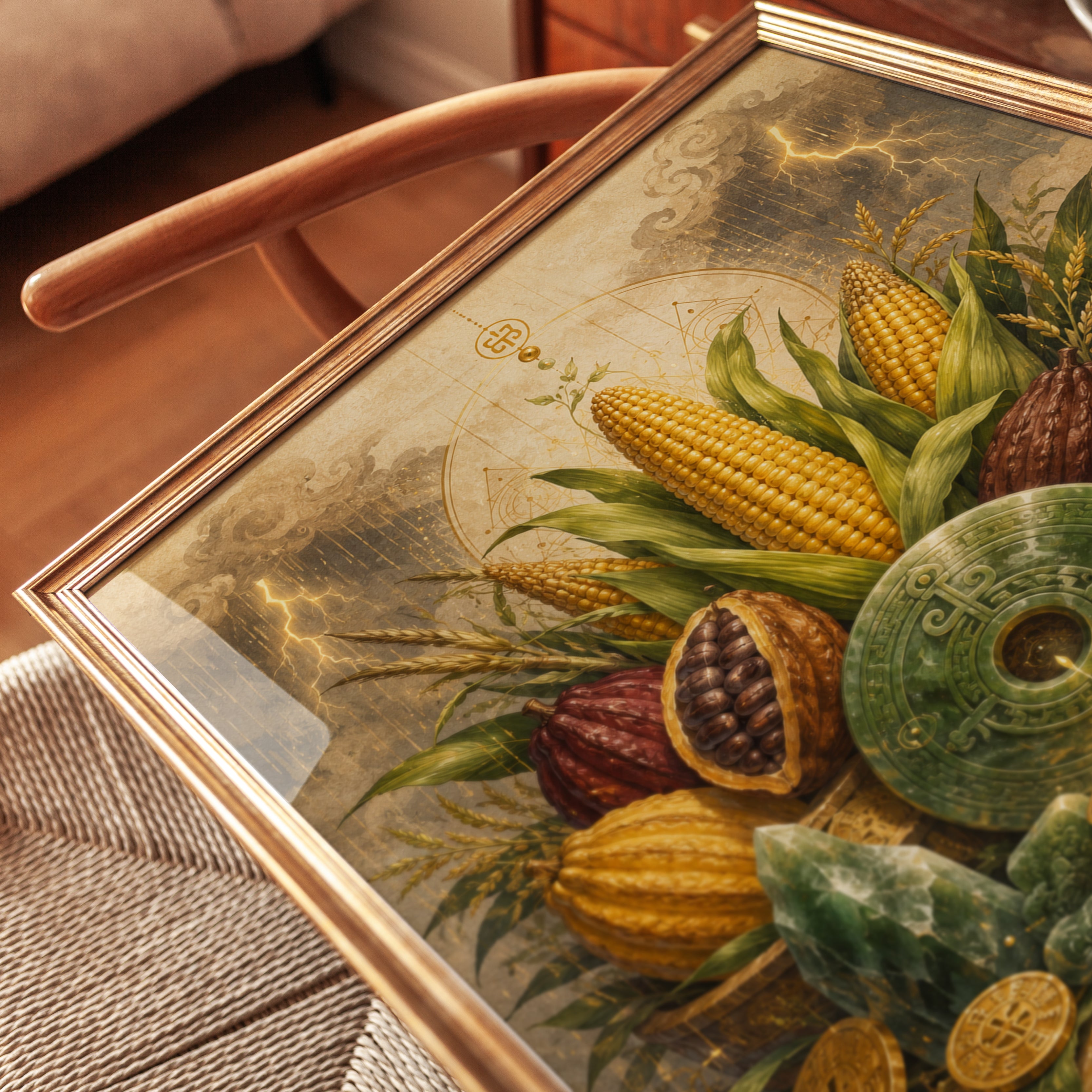 Prosperity Altar Print – Abundance Wall Art - detail