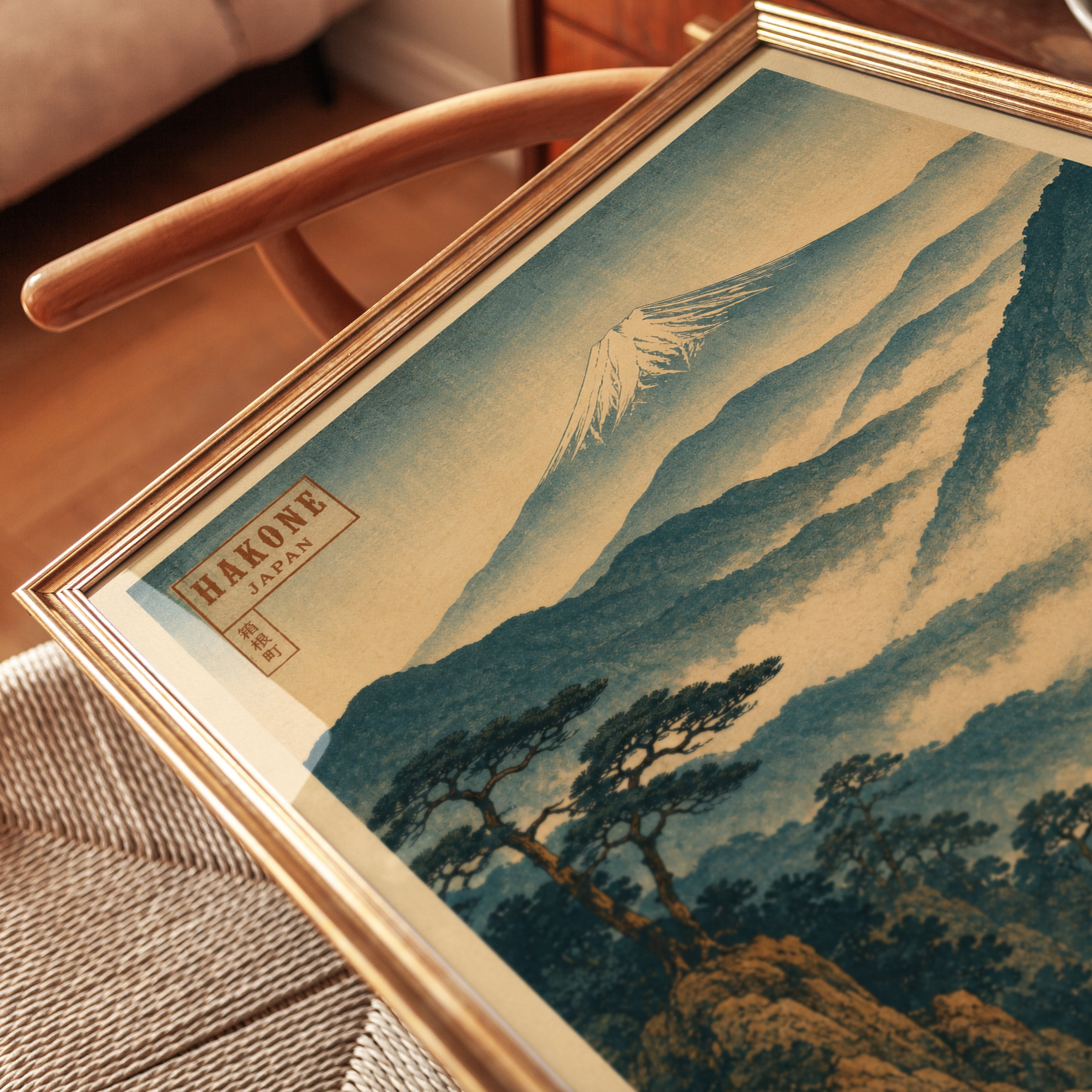 Hakone Travel Poster – Japan Wall Art - detail