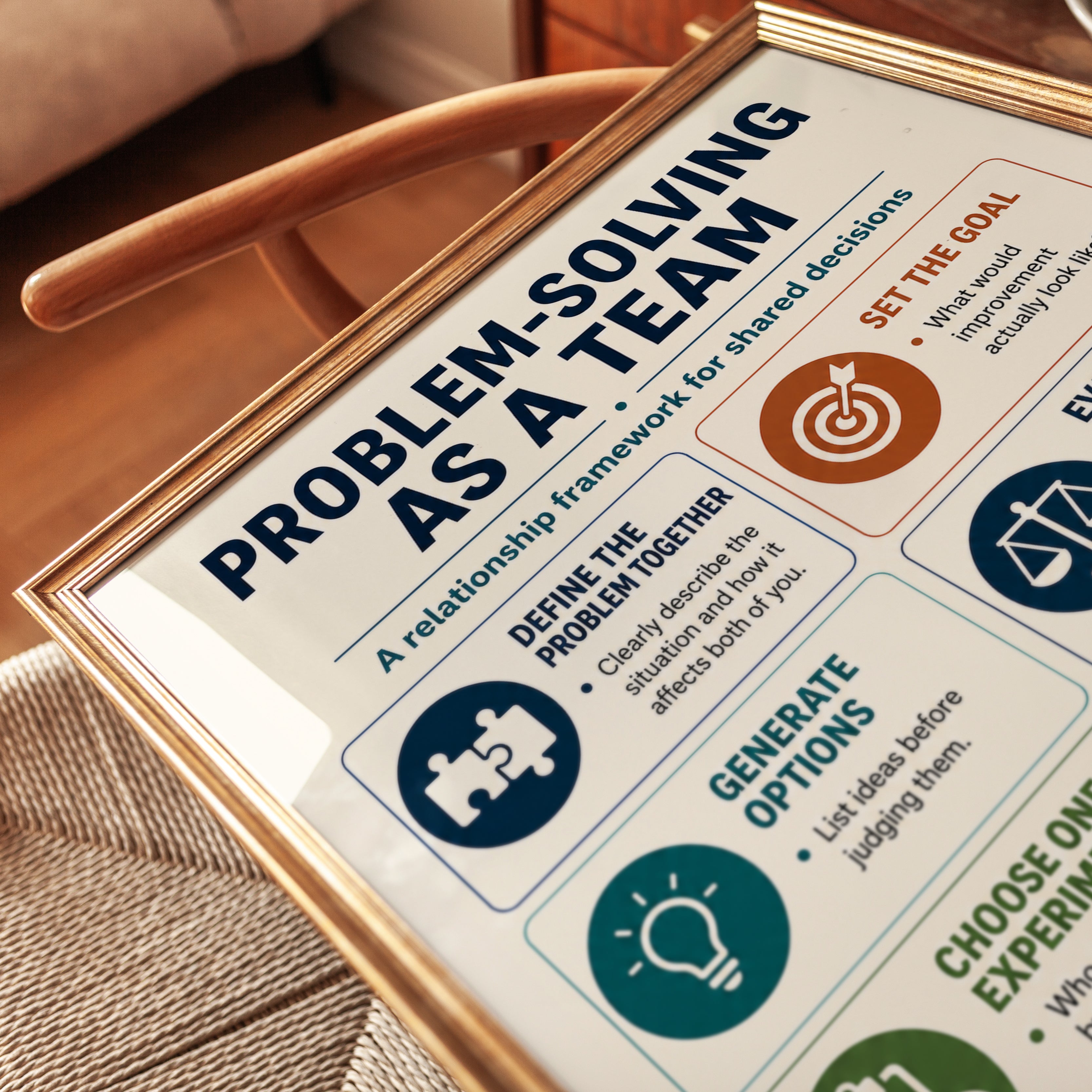 Teamwork Problem-Solving Poster - detail