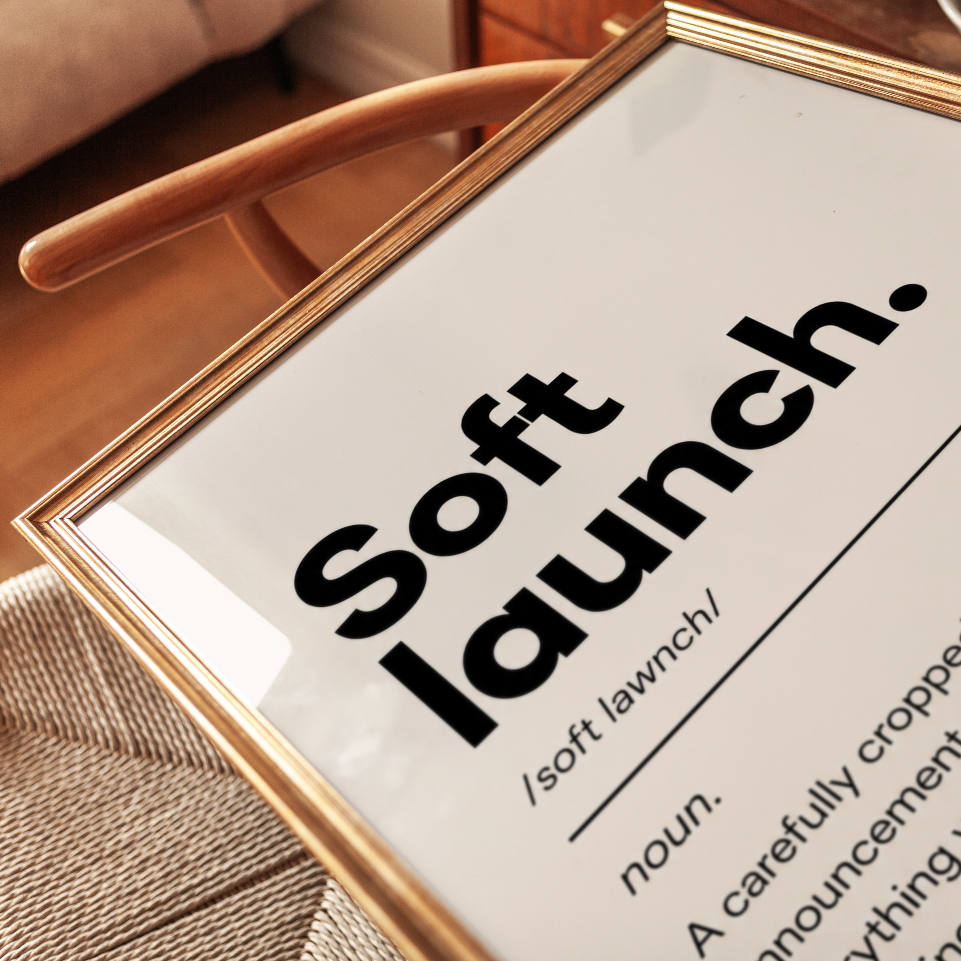 Funny Soft Launch Print - detail