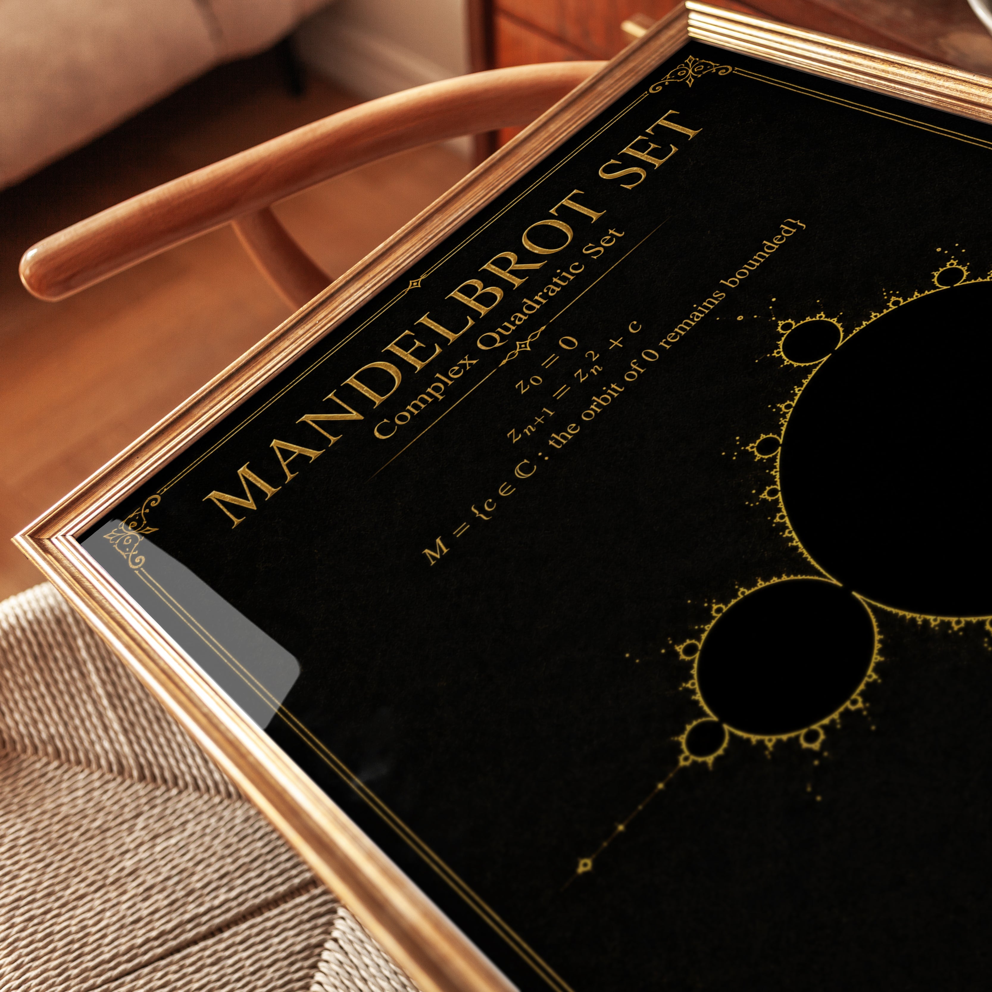 Mandelbrot Set Poster – Mathematics Wall Art - detail