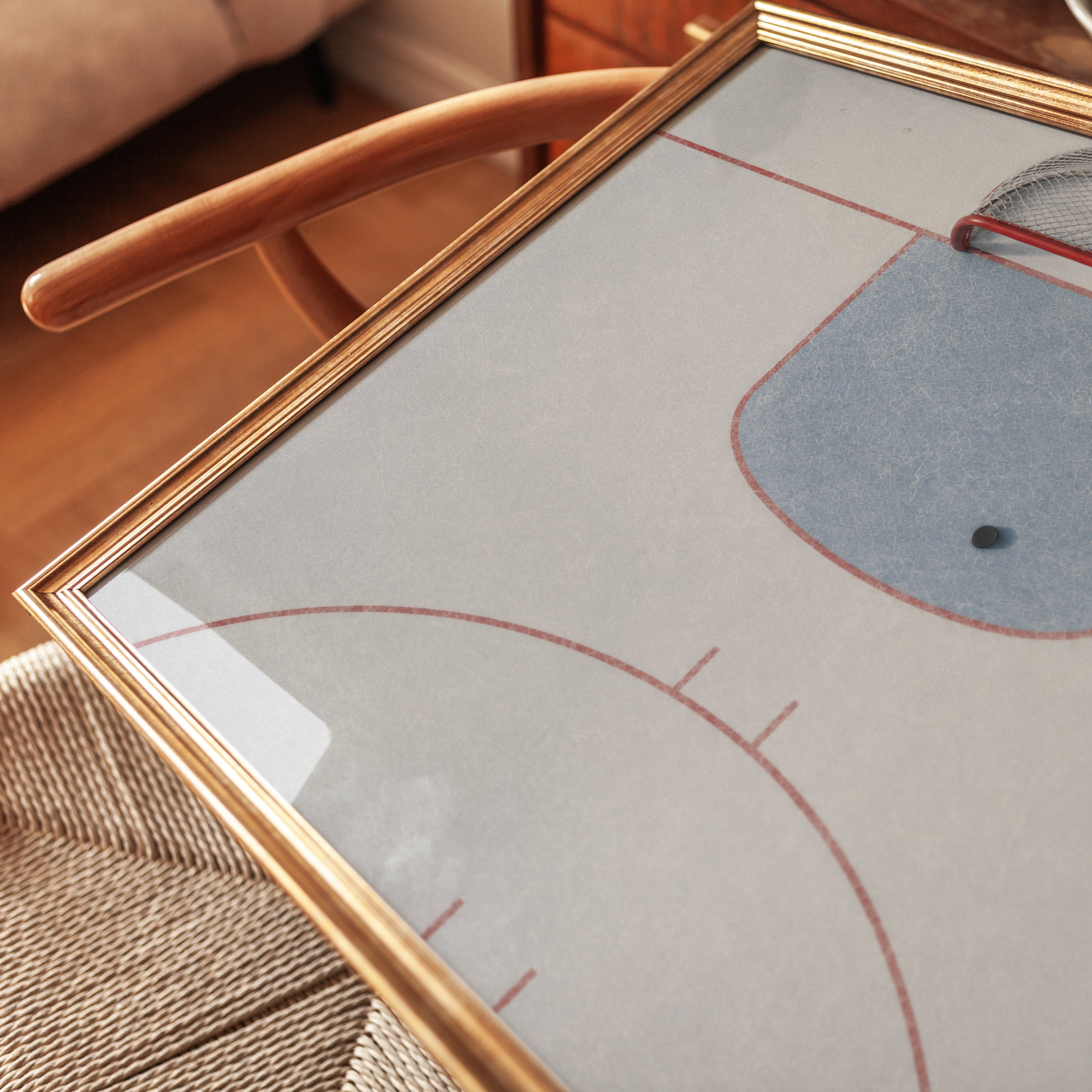 Hockey Wall Art – Ice Rink Print - detail