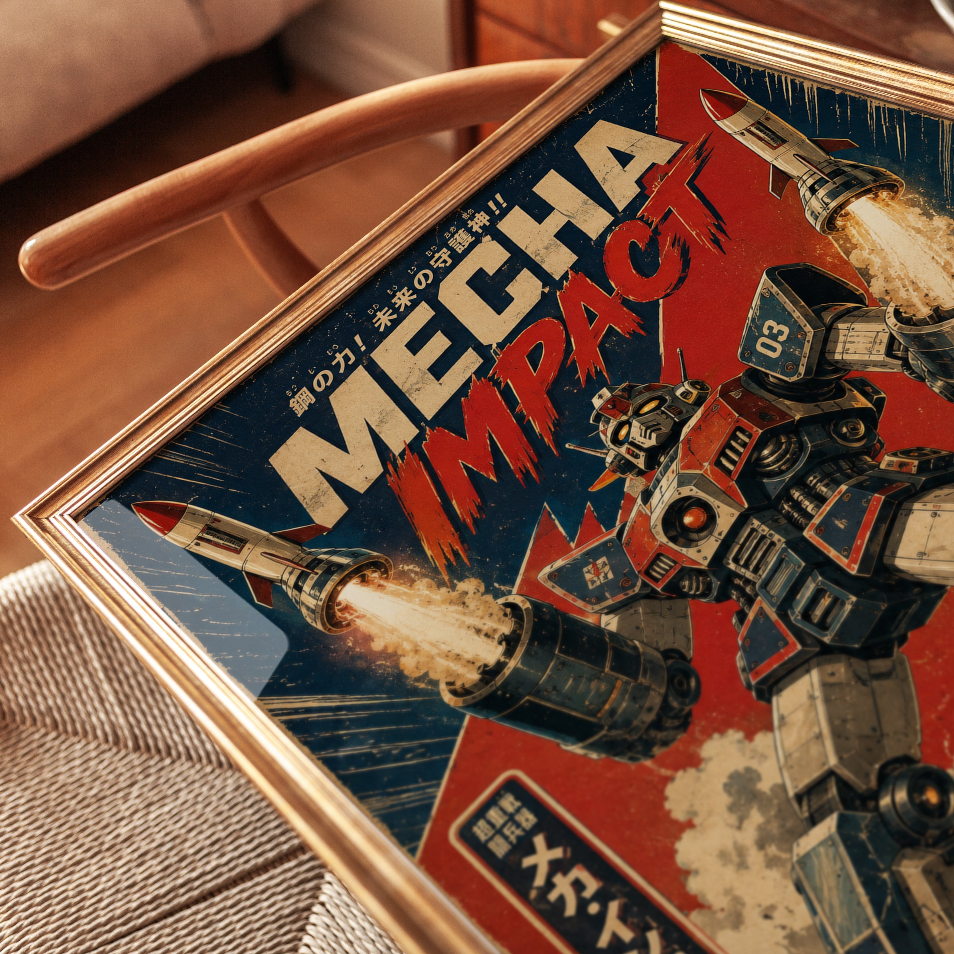 Retro Robot Poster - detail