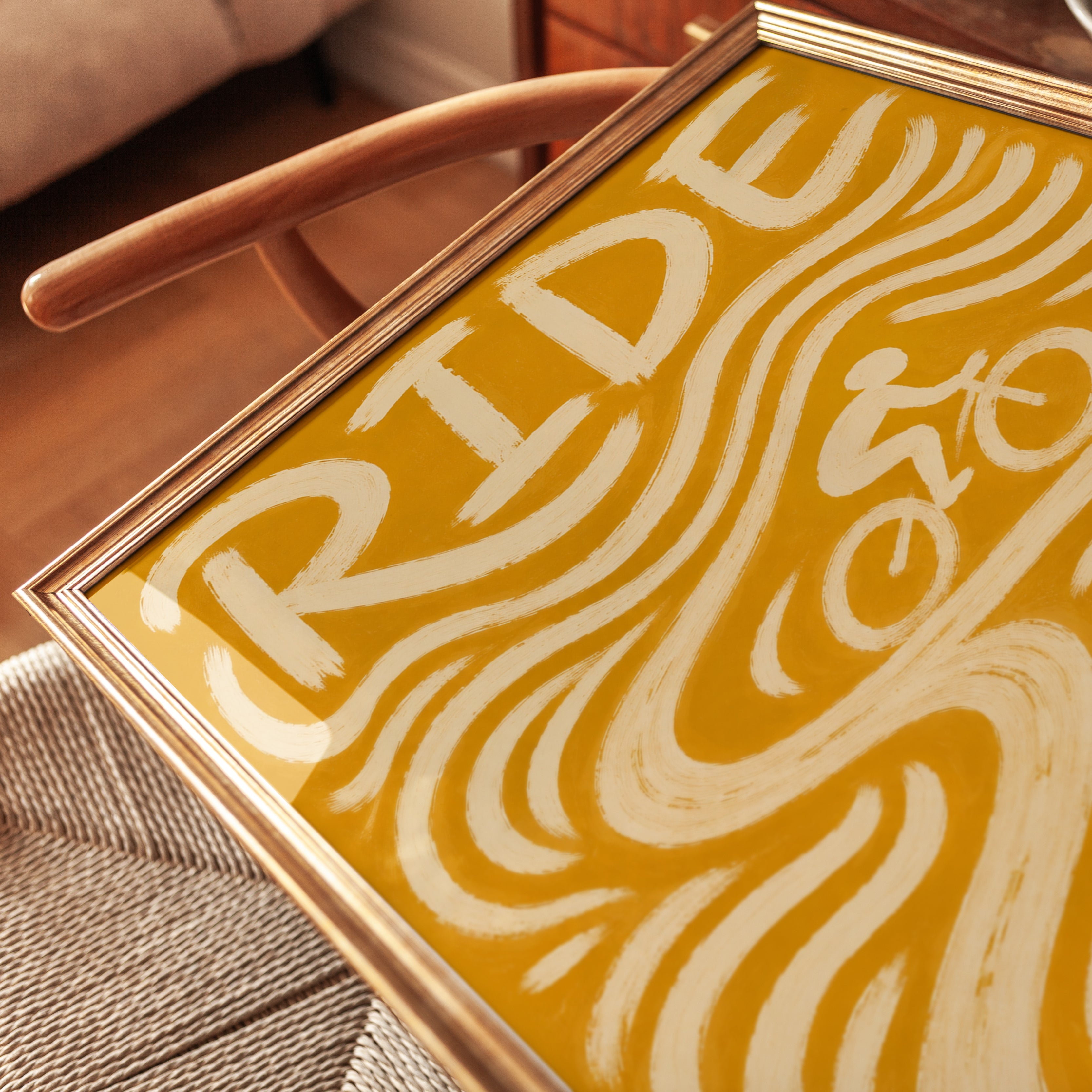 Bicycle Wall Art – Ride Poster - detail