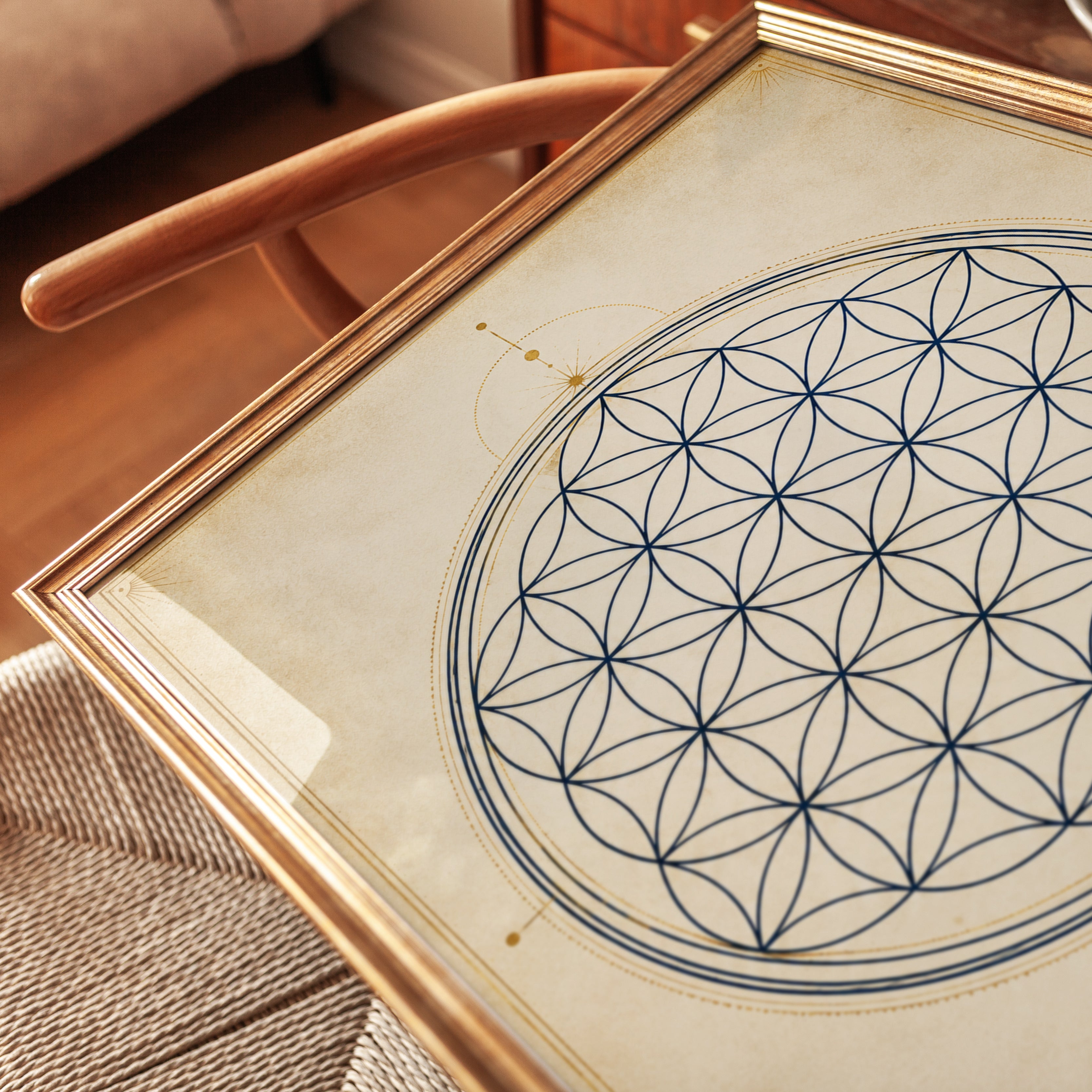 Flower of Life Mandala Print - detail