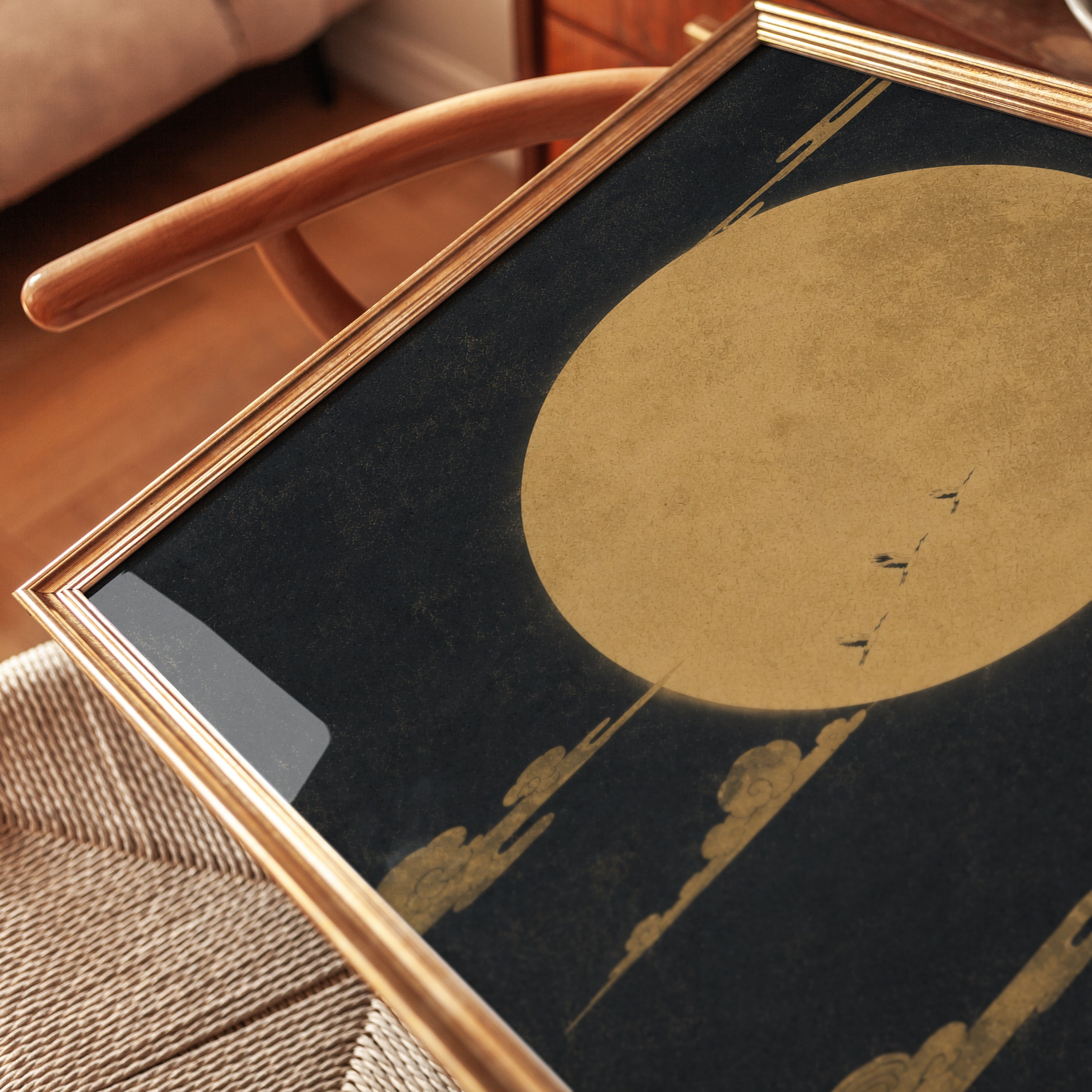 Japanese Moon Print - detail