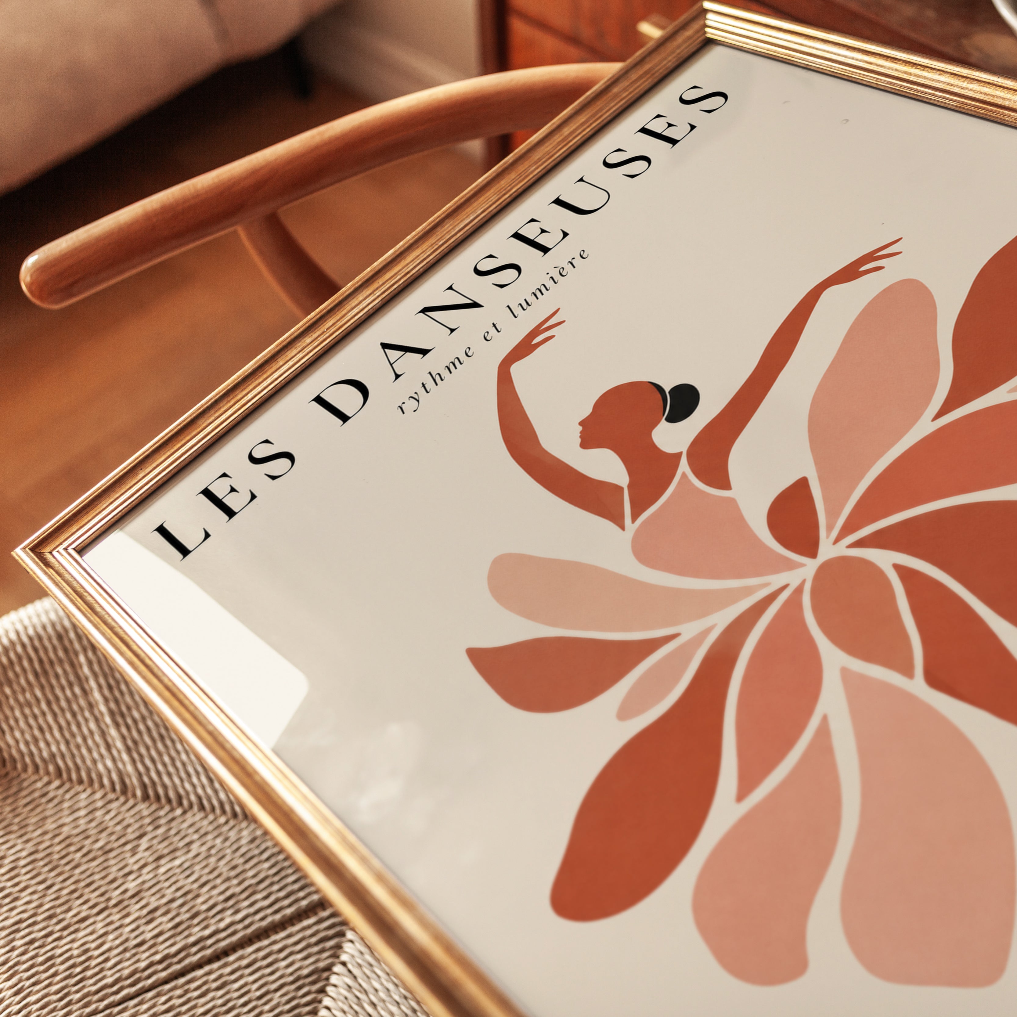 Ballet Dancer Print – French Art Deco Poster - detail
