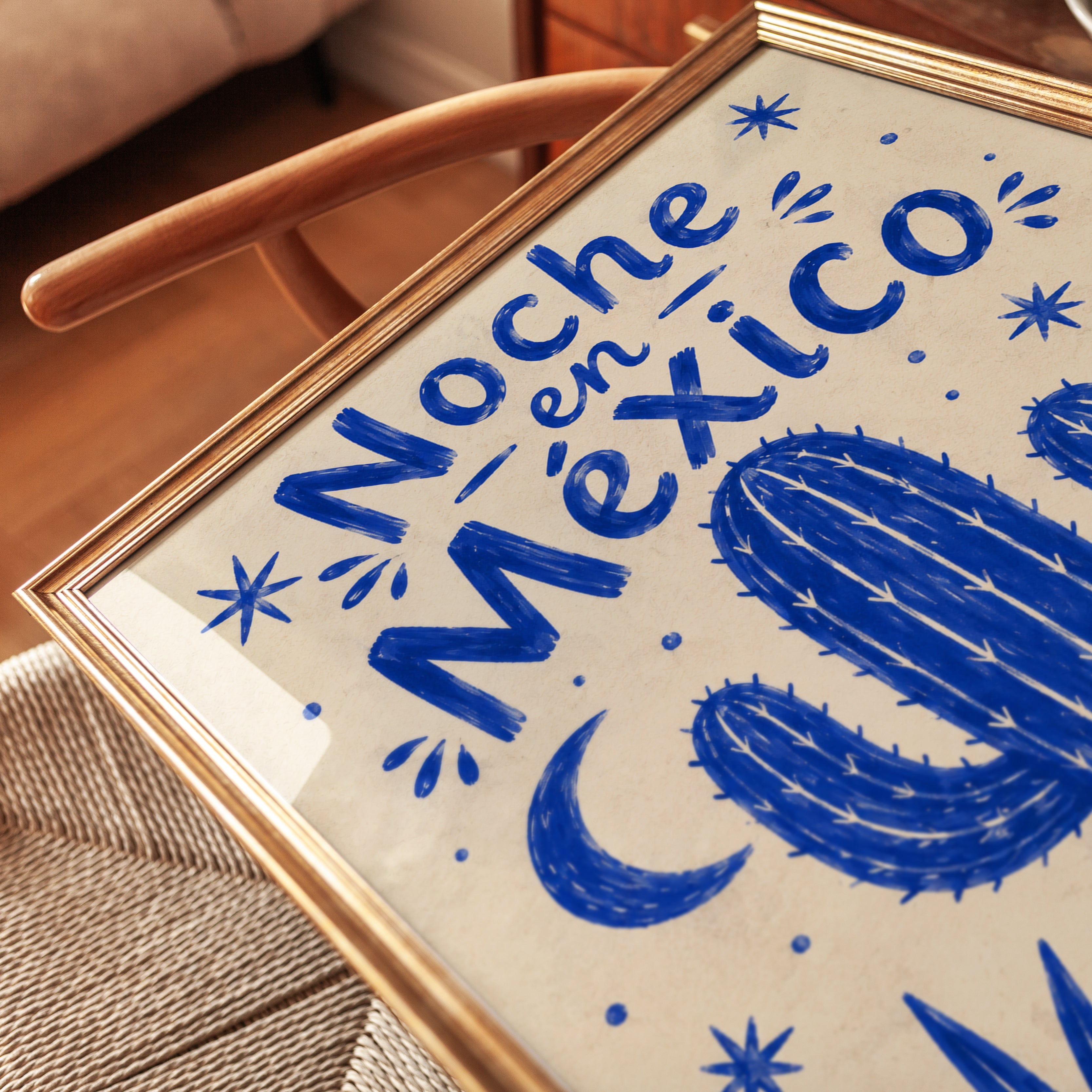 Mexican Folk Art Print - detail