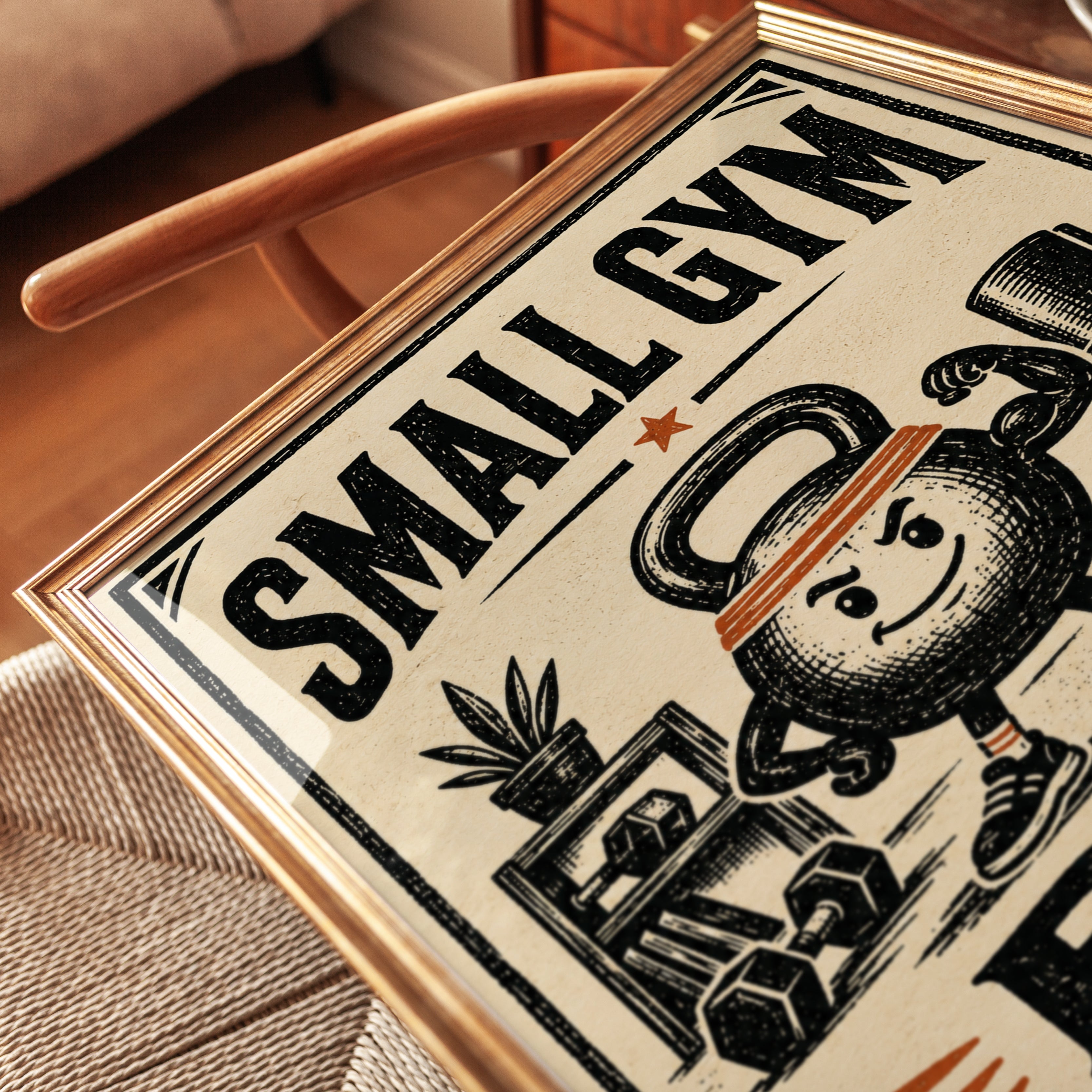 Gym Motivational Poster - detail