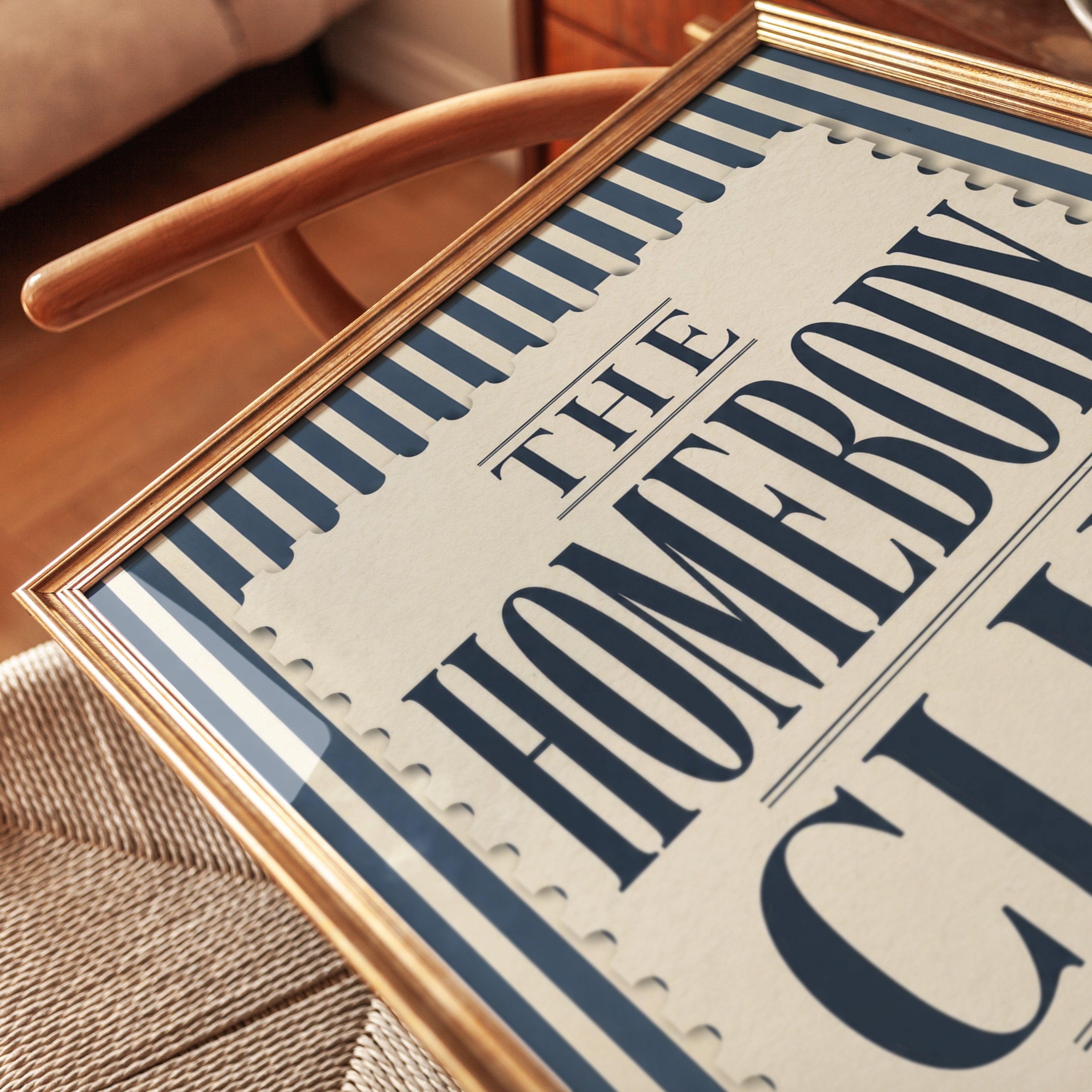 Retro Typography Poster – The Homebody Club Print - detail