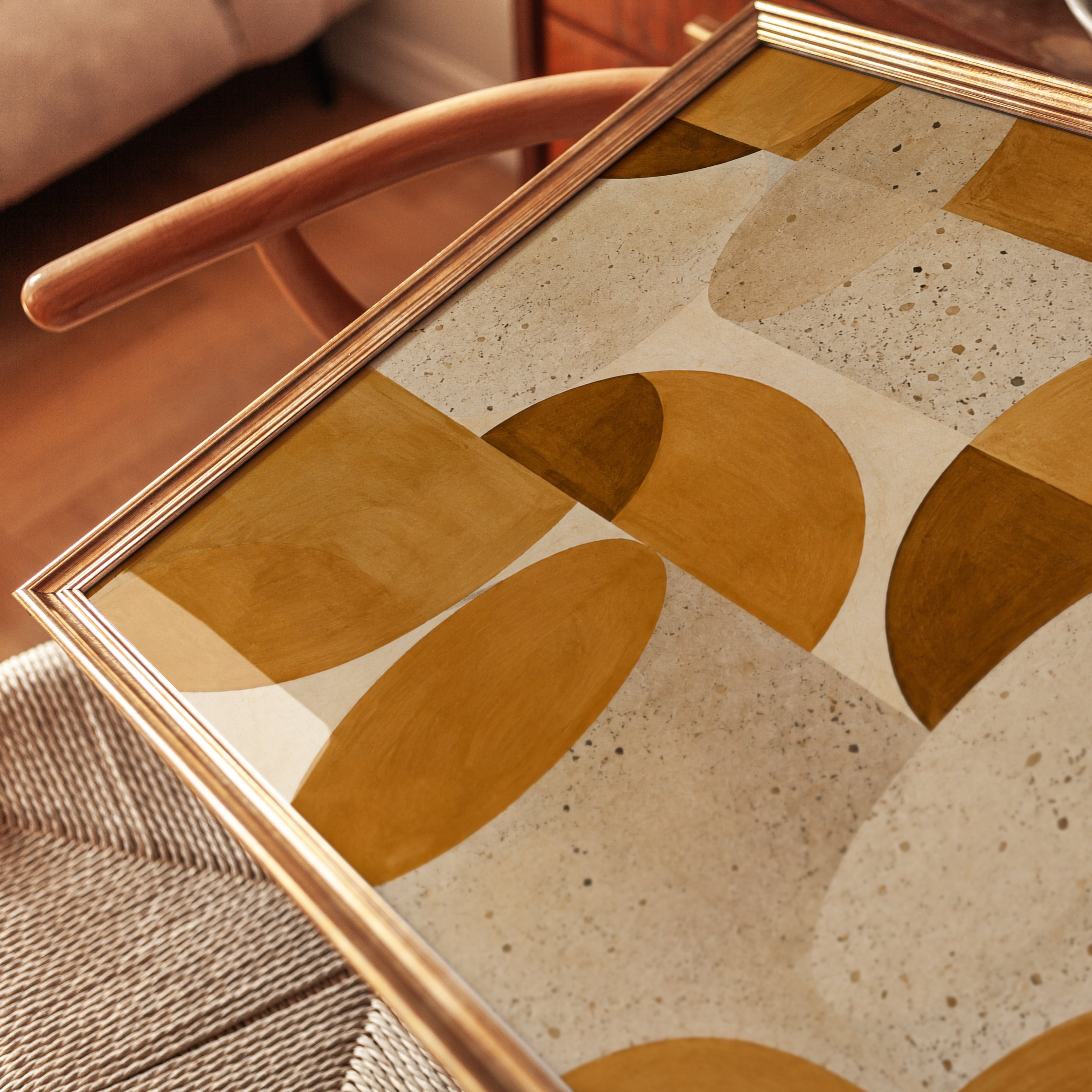 Abstract Geometric Print - detail