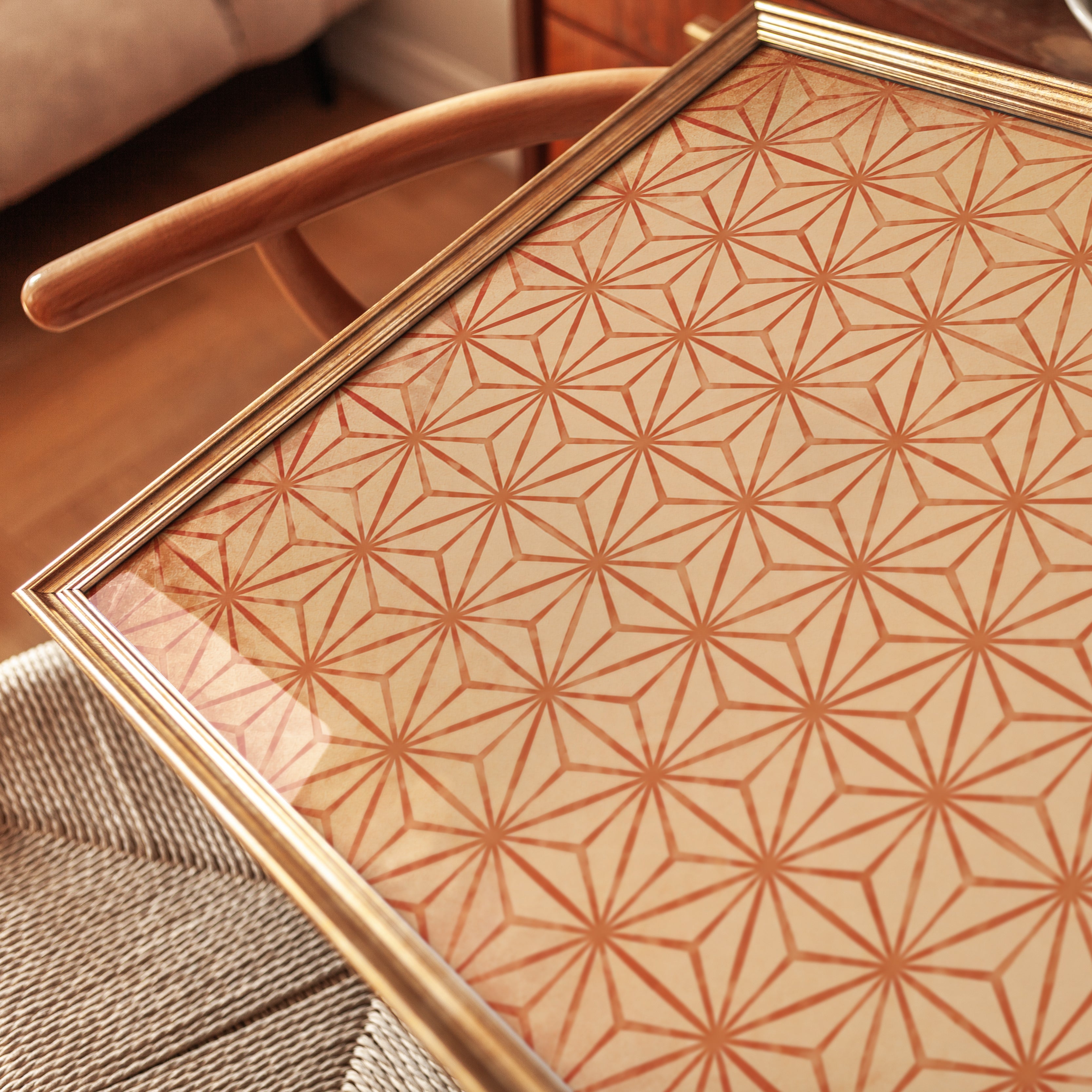 Japanese Geometric Print - detail