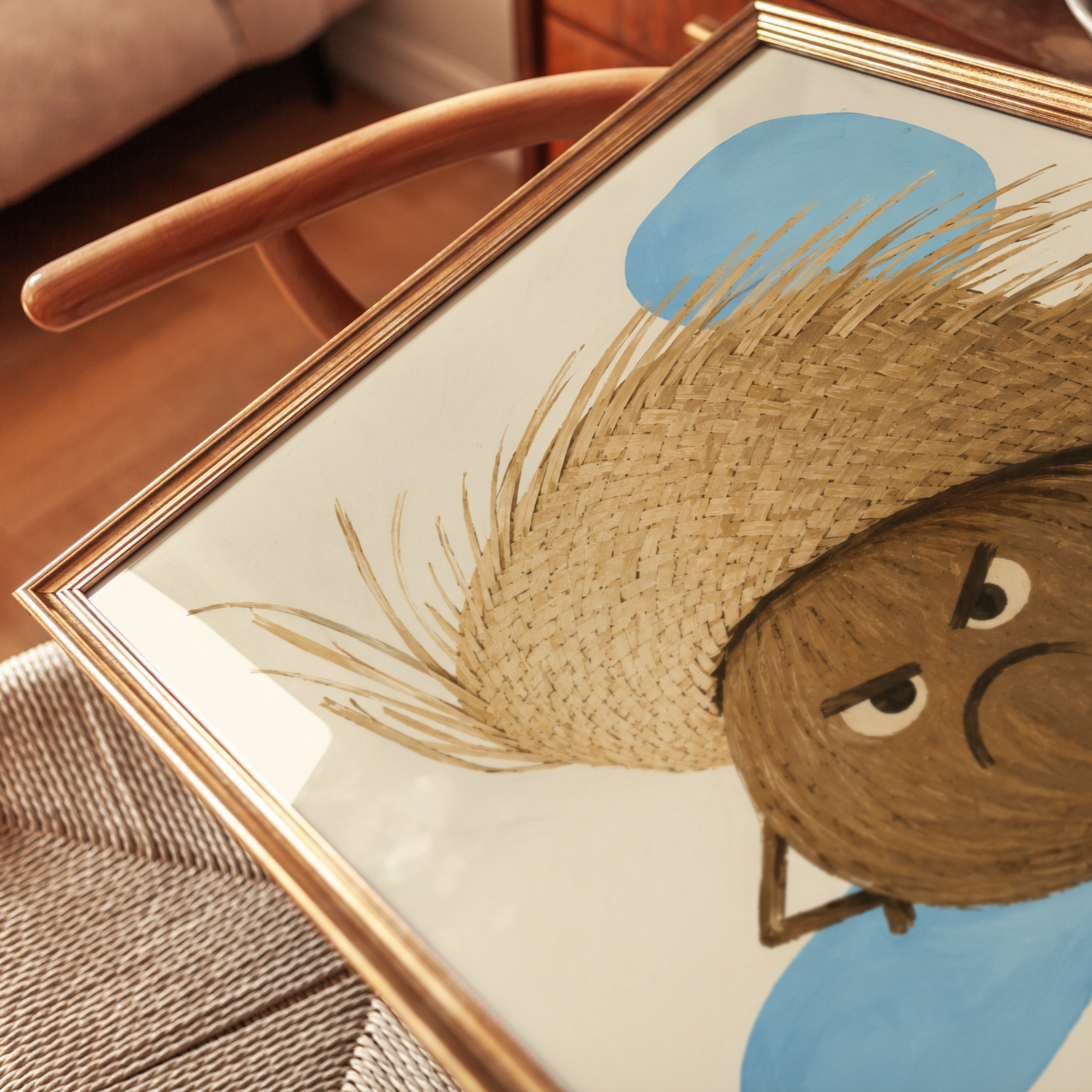 Kids Room Wall Art – Funny Coconut Print - detail