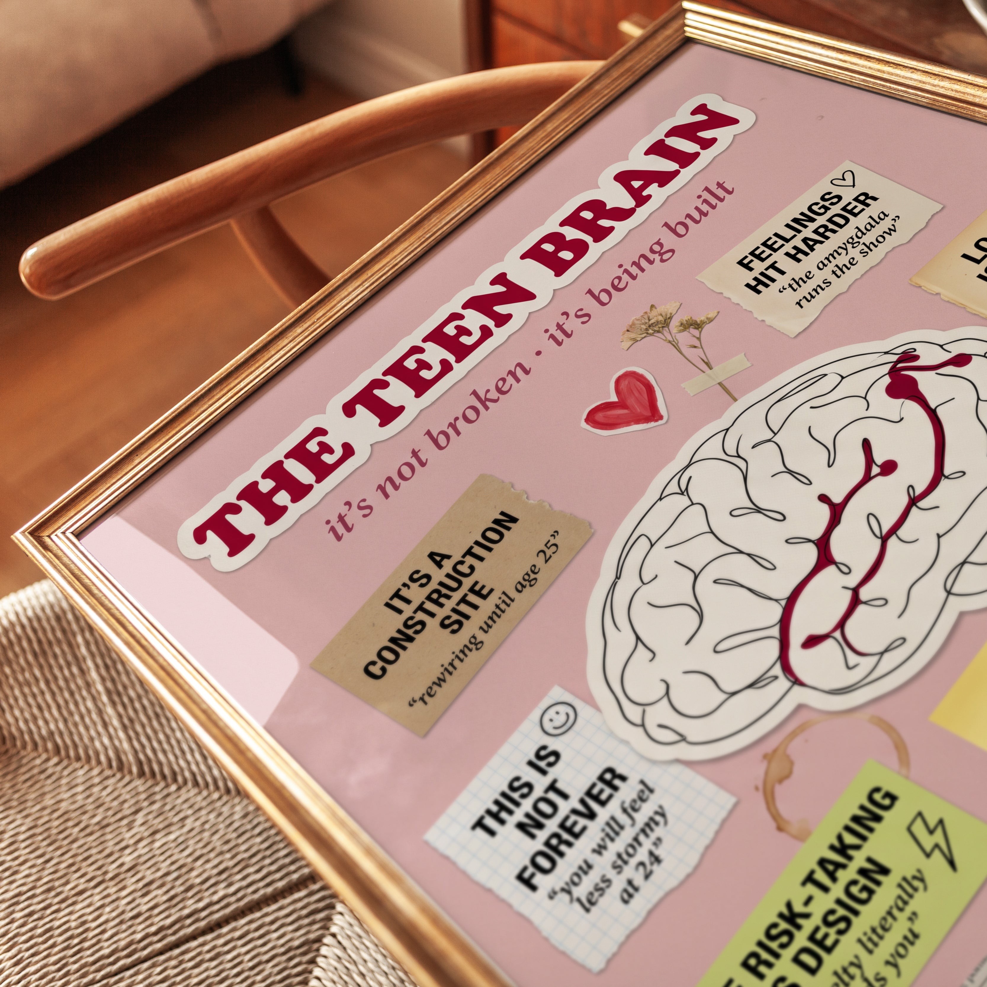 Teen Brain Educational Poster - detail