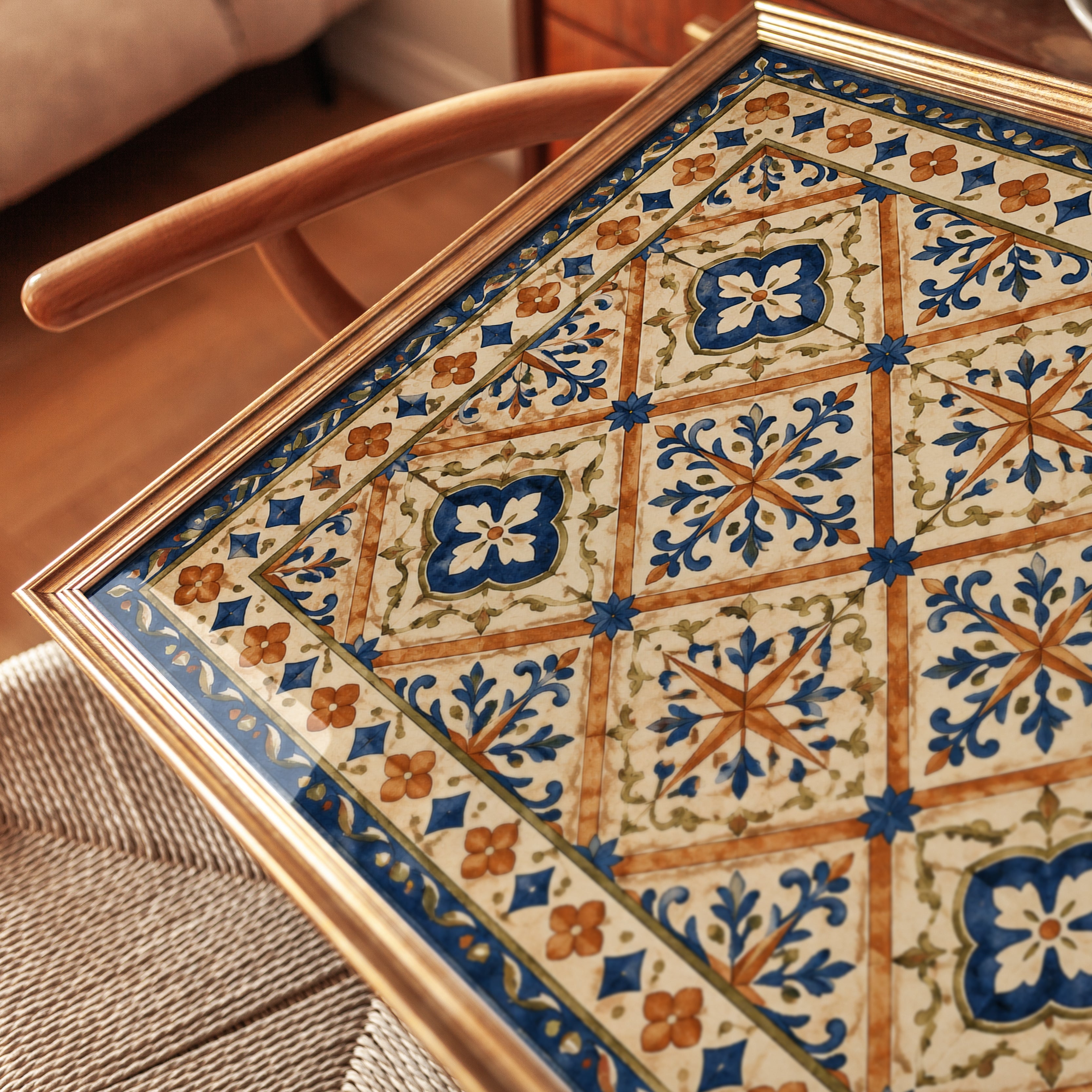 Moroccan Tile Wall Art - detail