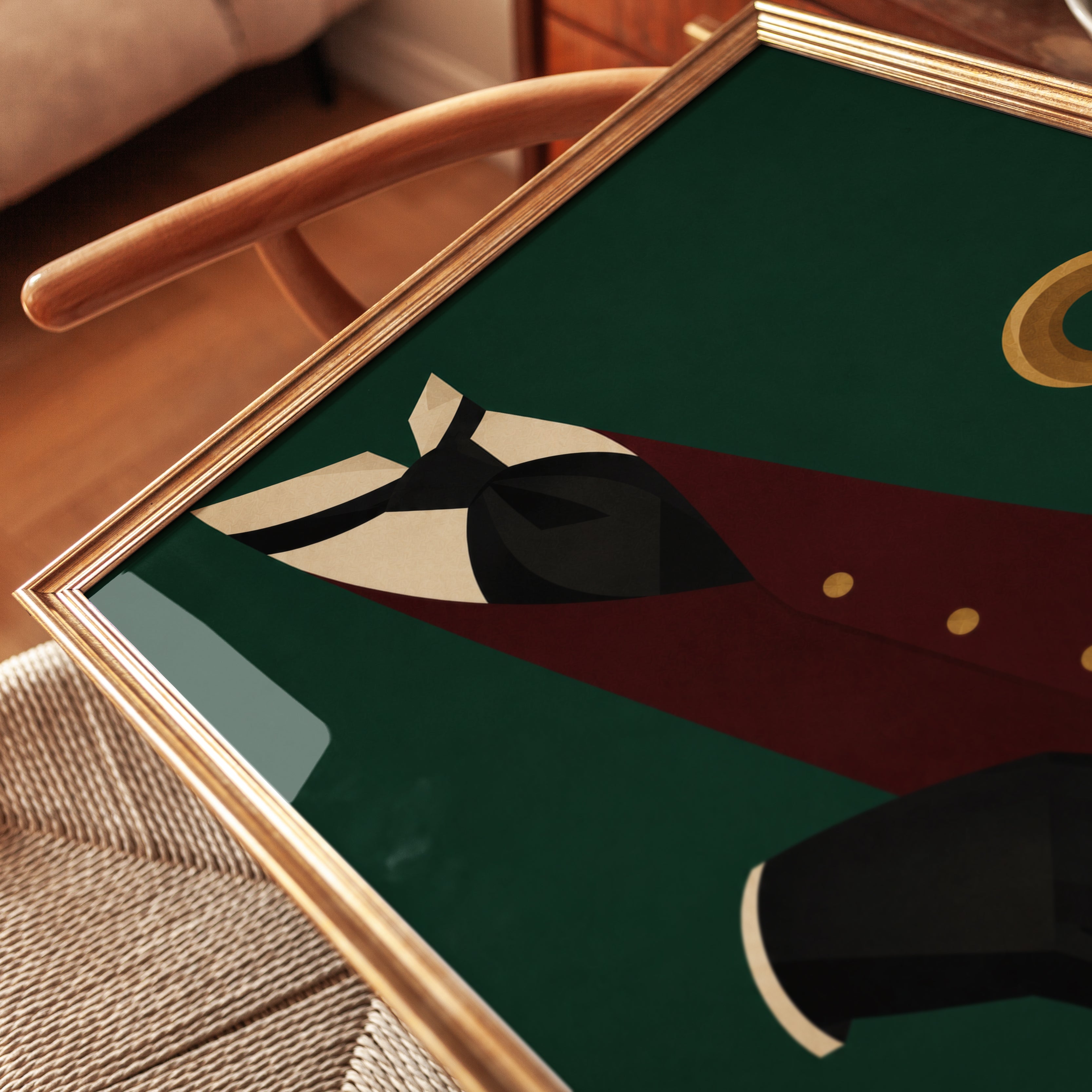 Gentleman Wall Art – Vintage Fashion Print - detail