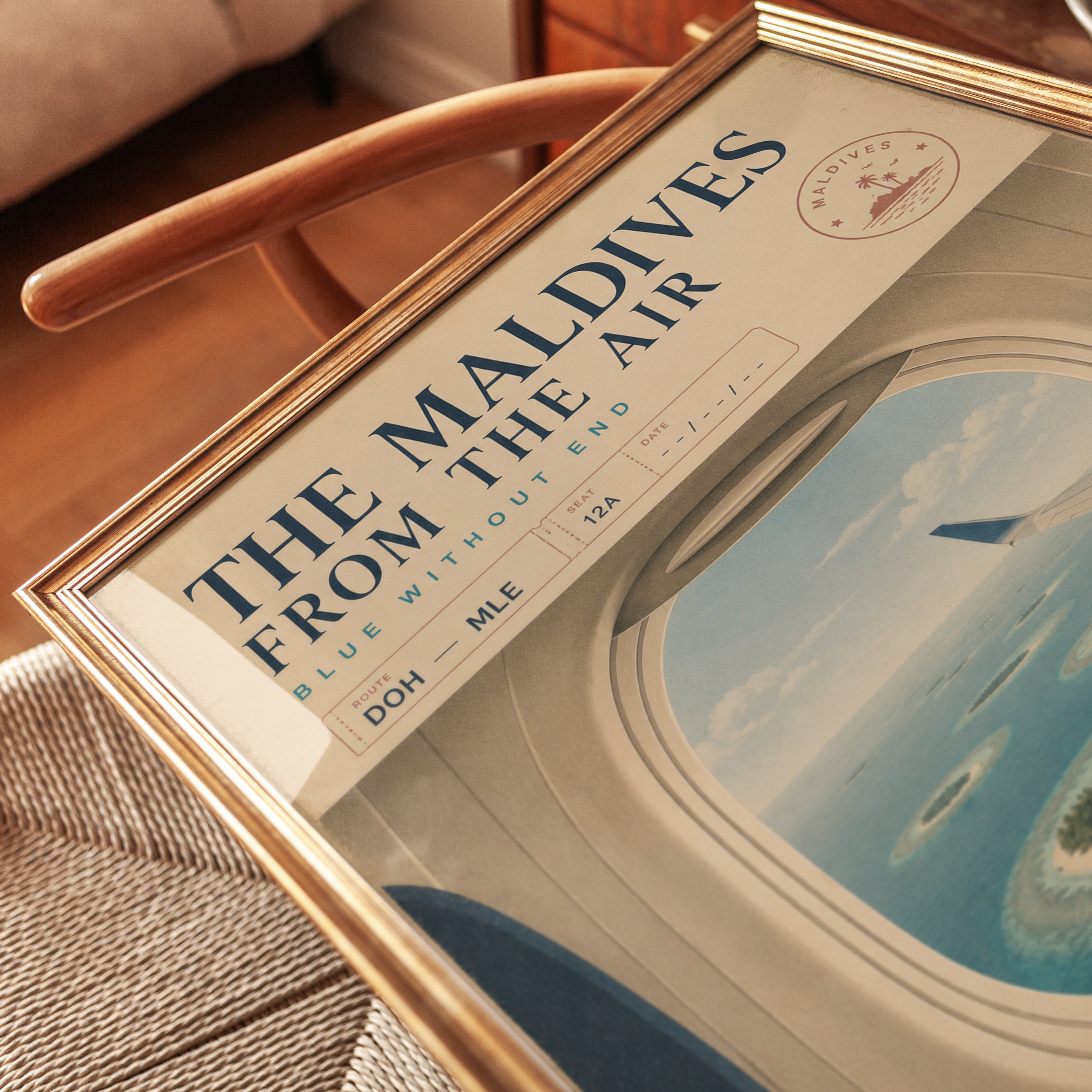 Maldives Travel Poster - detail